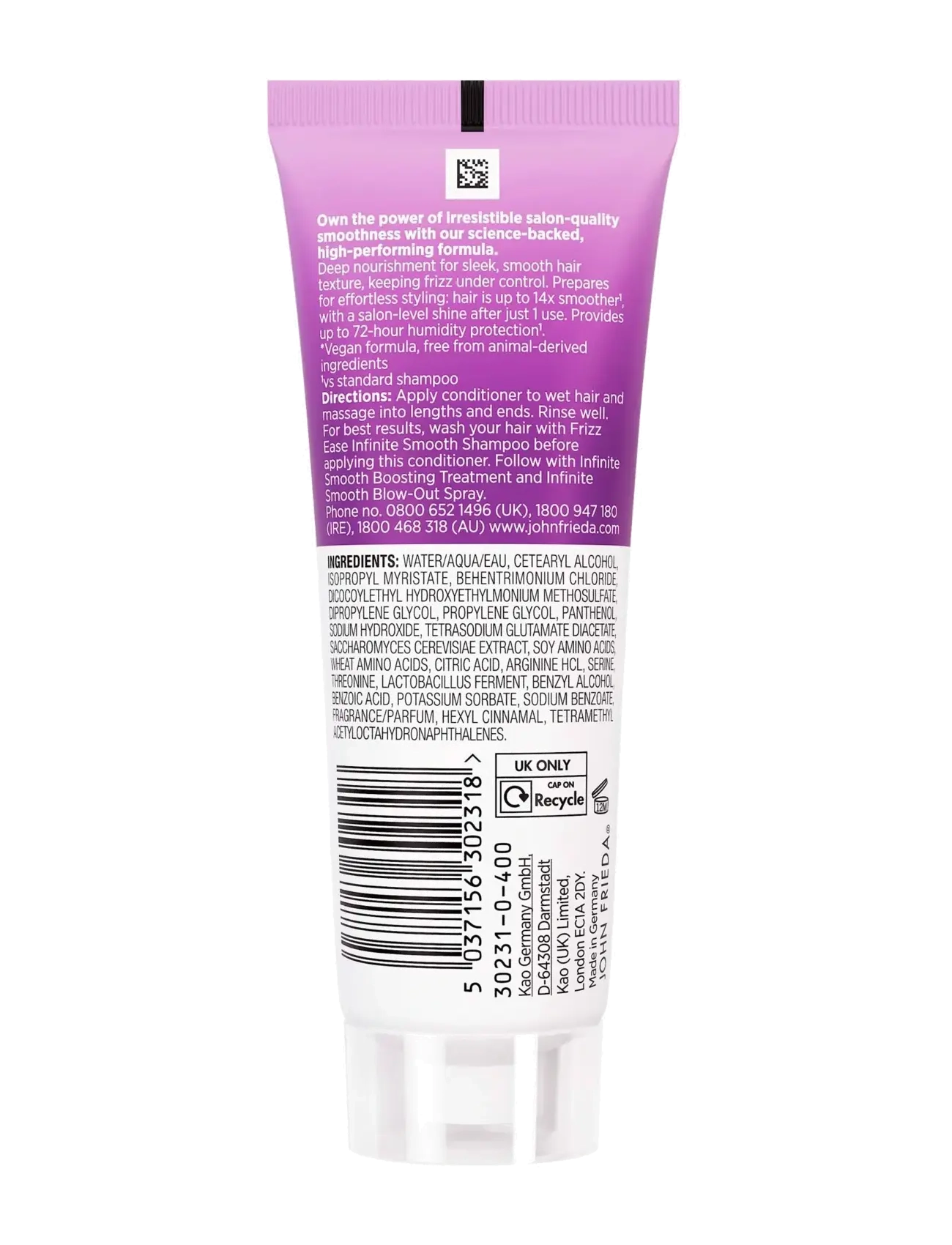 John Frieda - Frizz Ease Infinite Smooth Conditioner 75 ml - balsam - clear - 1