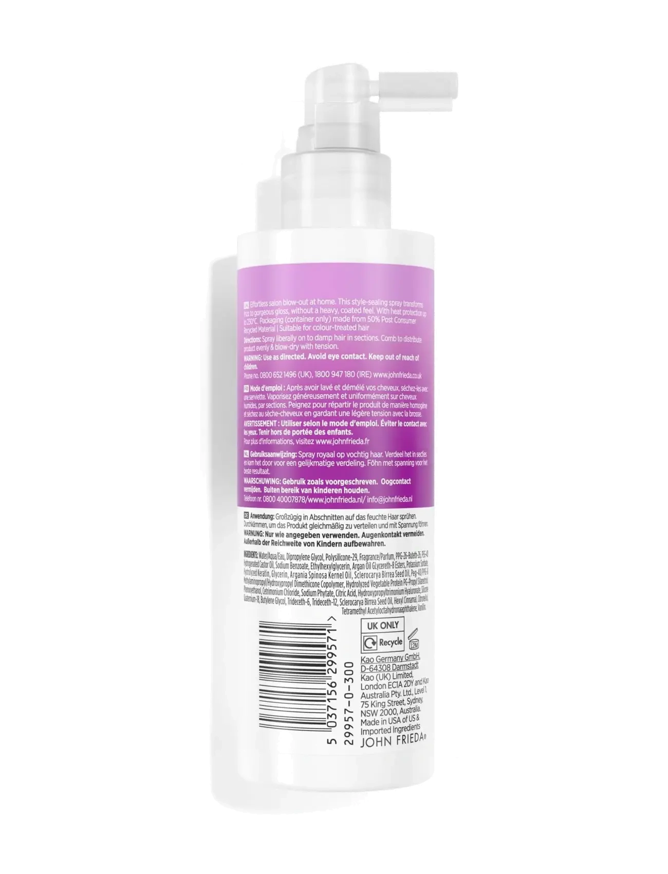 John Frieda - Frizz Ease Infinite Smooth Blowout spray 200 ml - clear - 1