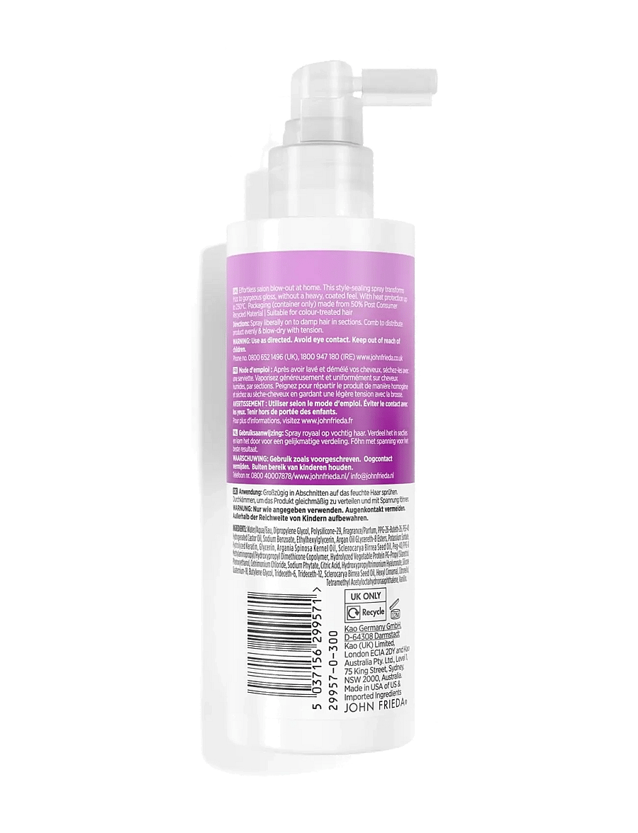 John Frieda - Frizz Ease Infinite Smooth Blowout spray 200 ml - volumensprays - clear - 1