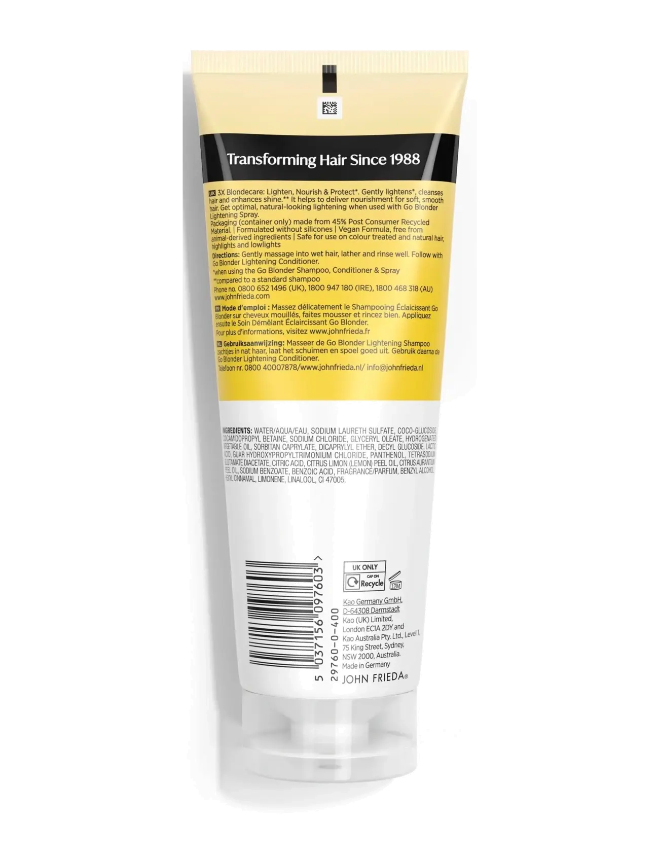 John Frieda - Go Blonder Lightening Shampoo 250 ml - silvershampoo - clear - 1