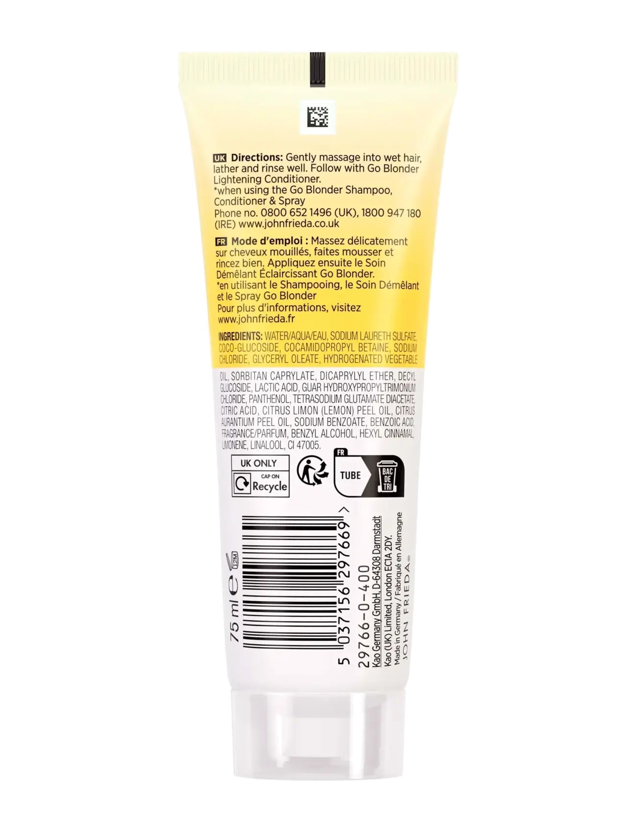 John Frieda - Go Blonder Lightening Shampoo 75 ml - silvershampoo - clear - 1