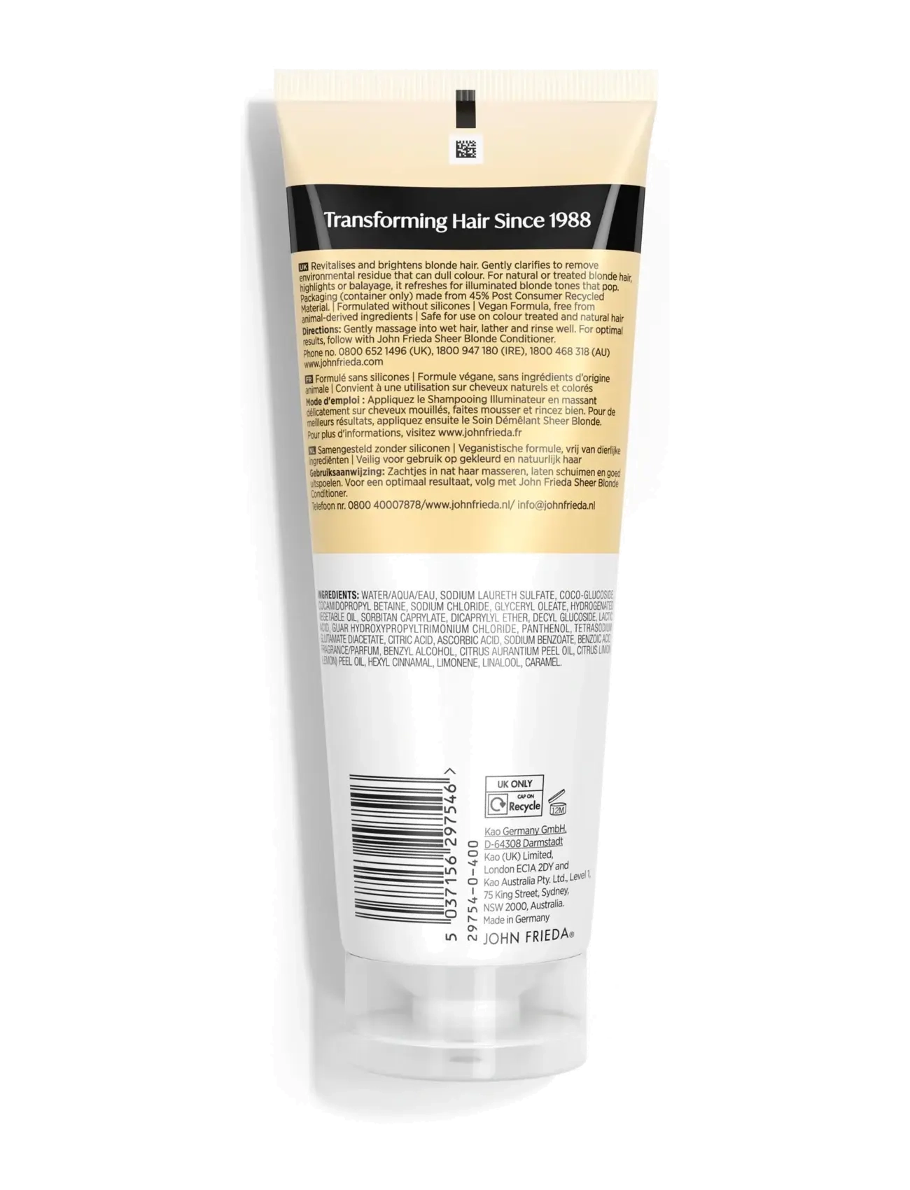 John Frieda - Sheer Blonde Brightening Shampoo 250 ml - clear - 1