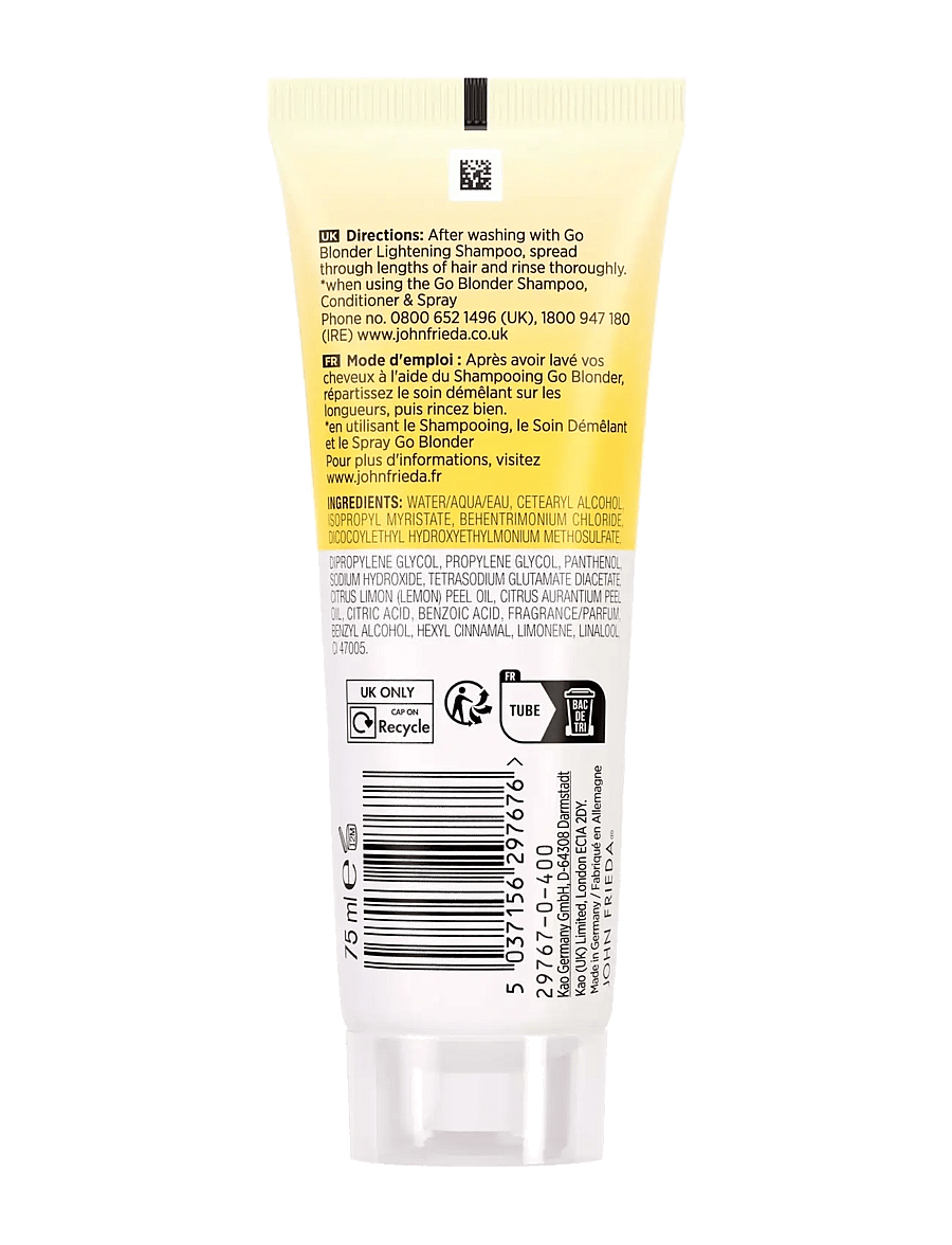 John Frieda - Go Blonder Lightening Conditioner 75 ml - silverbalsam - clear - 1