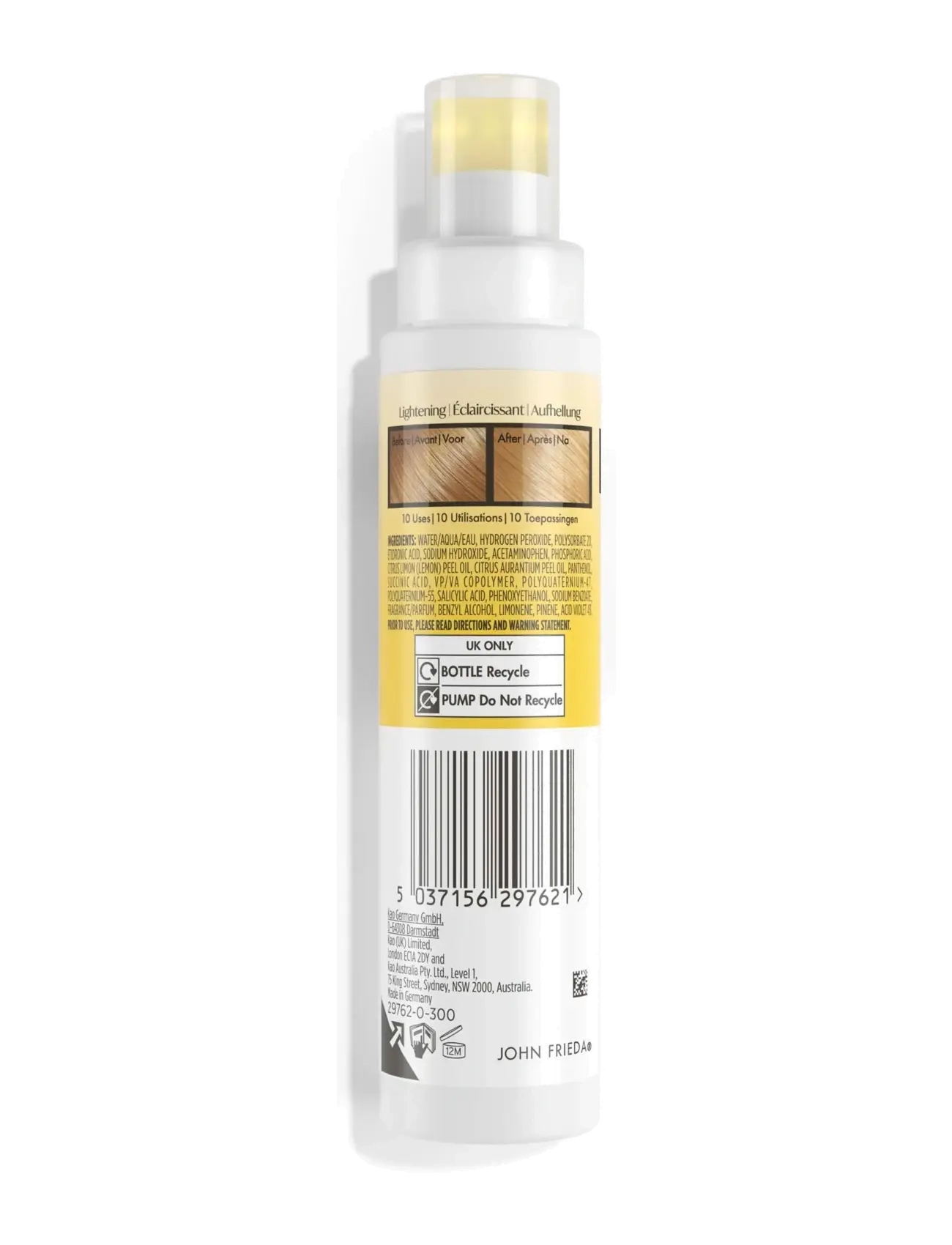 John Frieda - Go Blonder Controlled Lightening Spray 100 ml - lyse striber - clear - 1