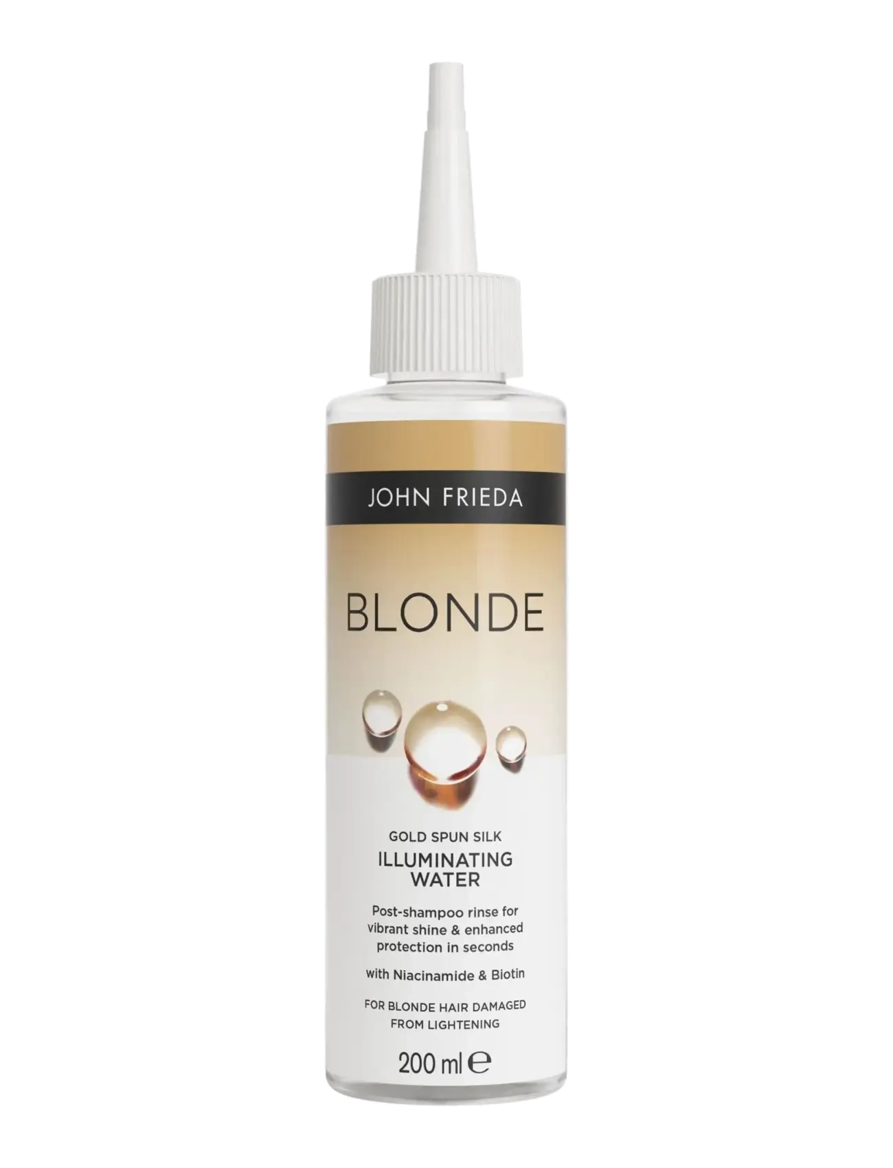 John Frieda Blonde Gold Spun Silk Illuminating Water 200 ml - Hårvård - GOLD SPUN SILK ILLUMINATING WATER / gold