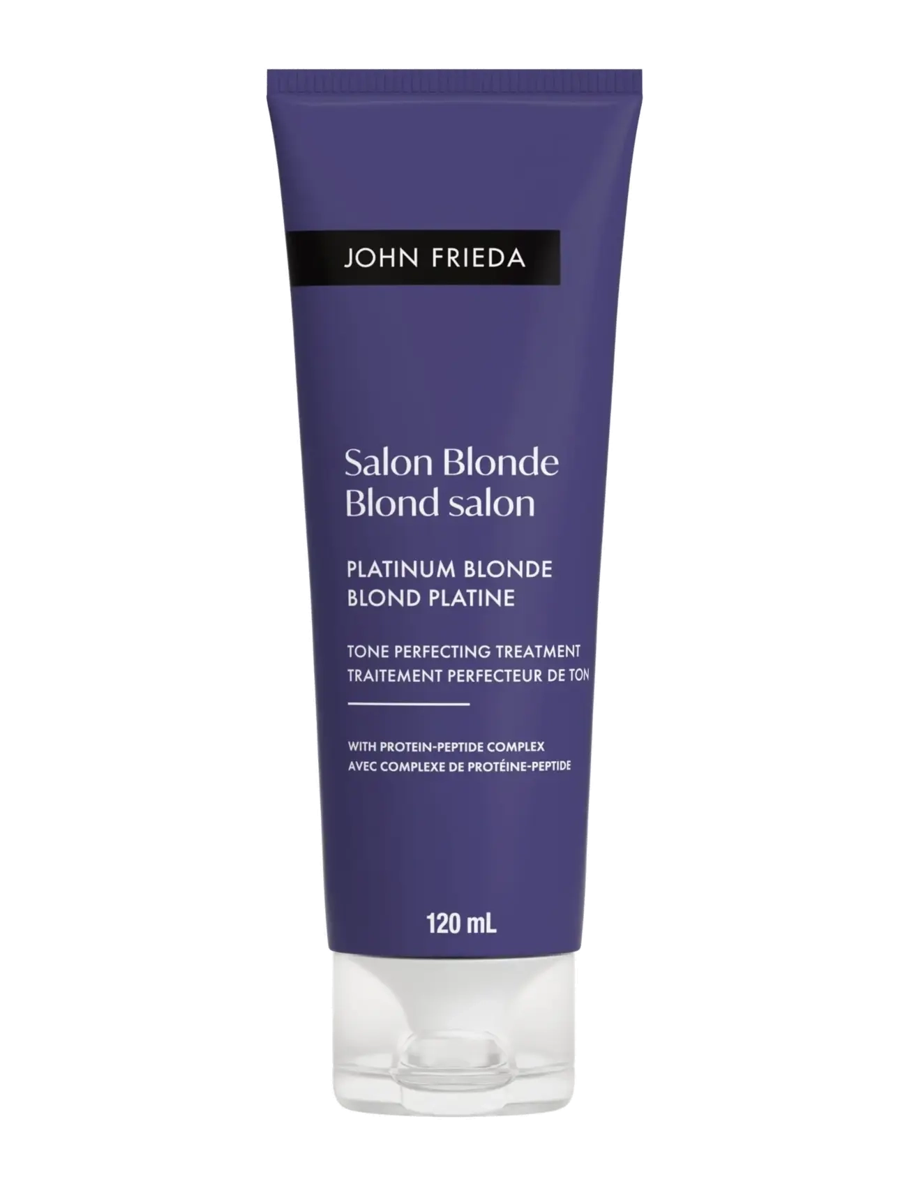 John Frieda Salon Blonde Tone Perfecting Treatment Platinum Blonde 120 ml, 120 ml, Nude, Pleje > Hårmasker, Dame