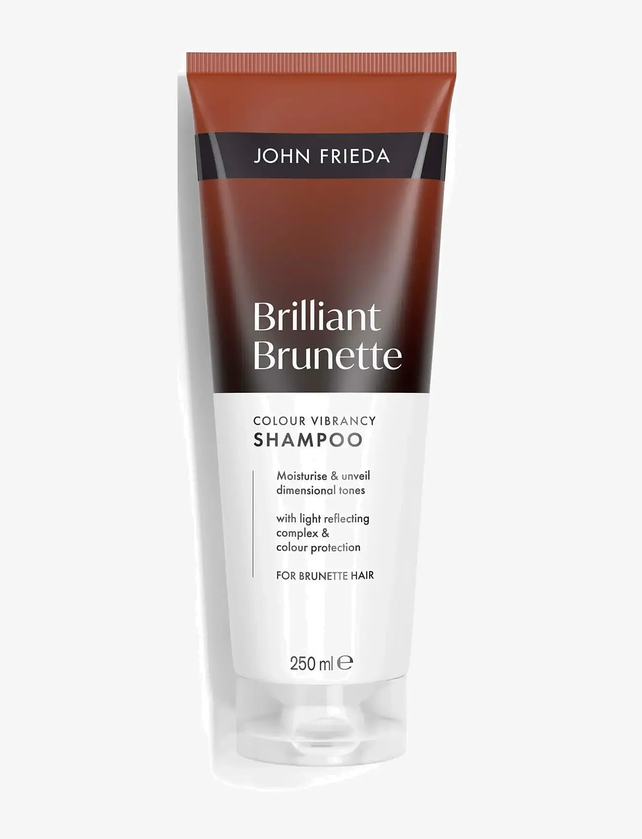John Frieda - Brilliant Brunette Colour Protecting Shampoo 250 ml - shampoo - clear - 0