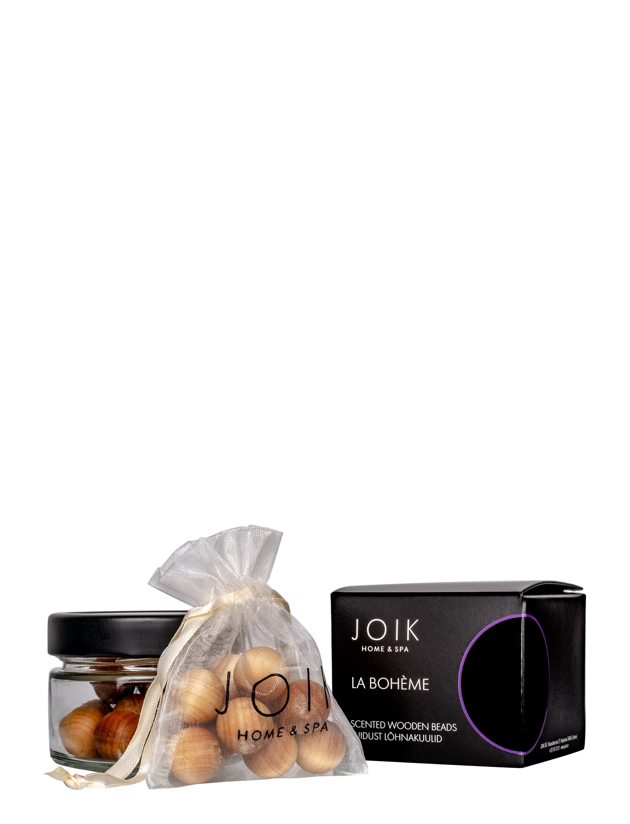 JOIK Home & Spa Scented Wooden Beads La Boheme, Home, Nude, Str: 150 g