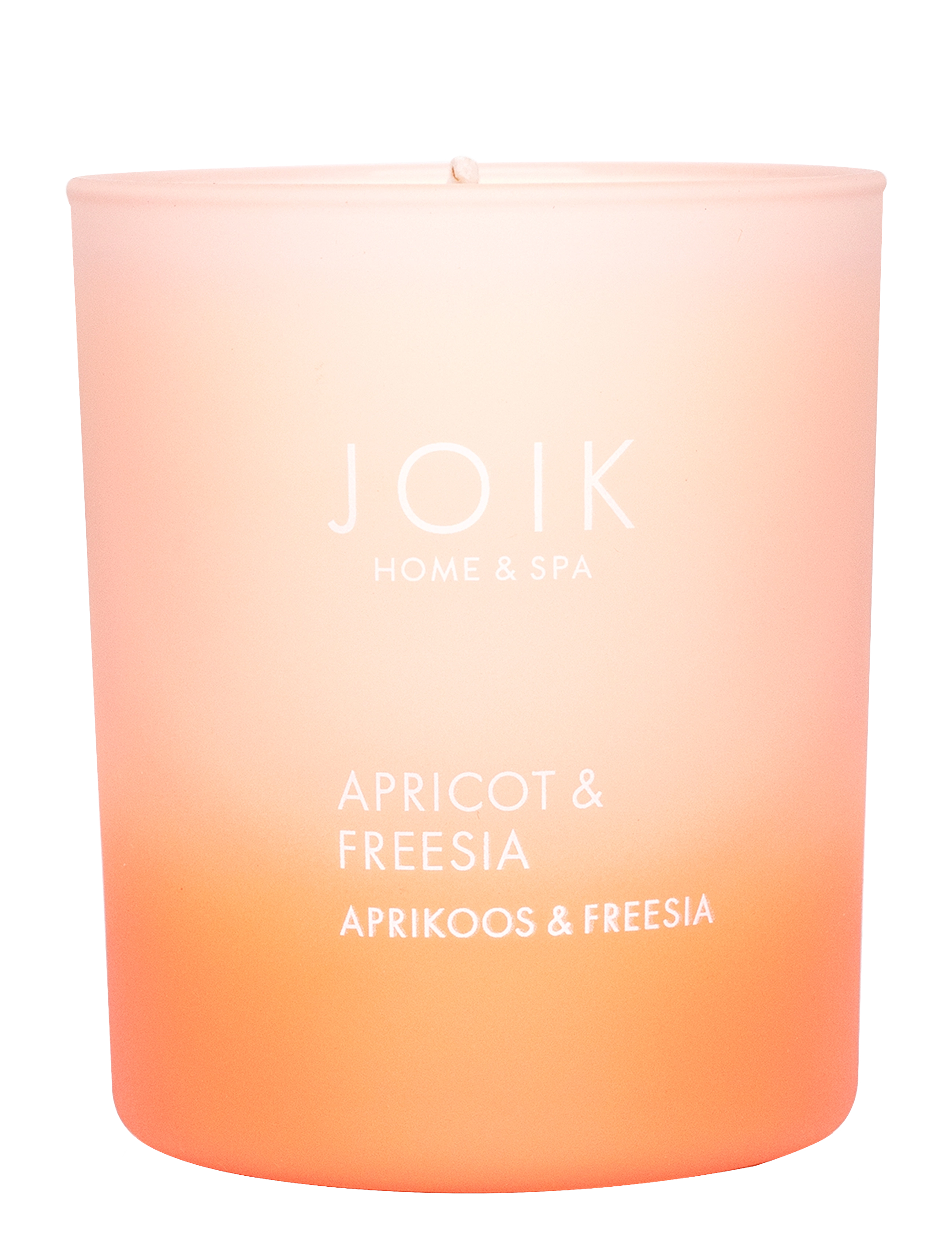 JOIK Home & SPA Scented Candle Apricot & Fresia - CLEAR