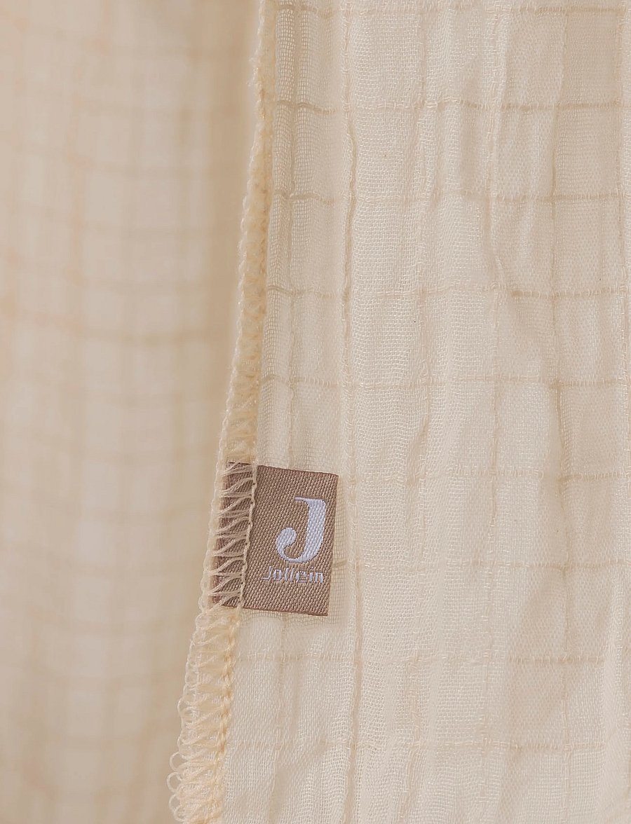 Jollein - Veil Vintage - Cosy Check - sänghimmel - sand - 2