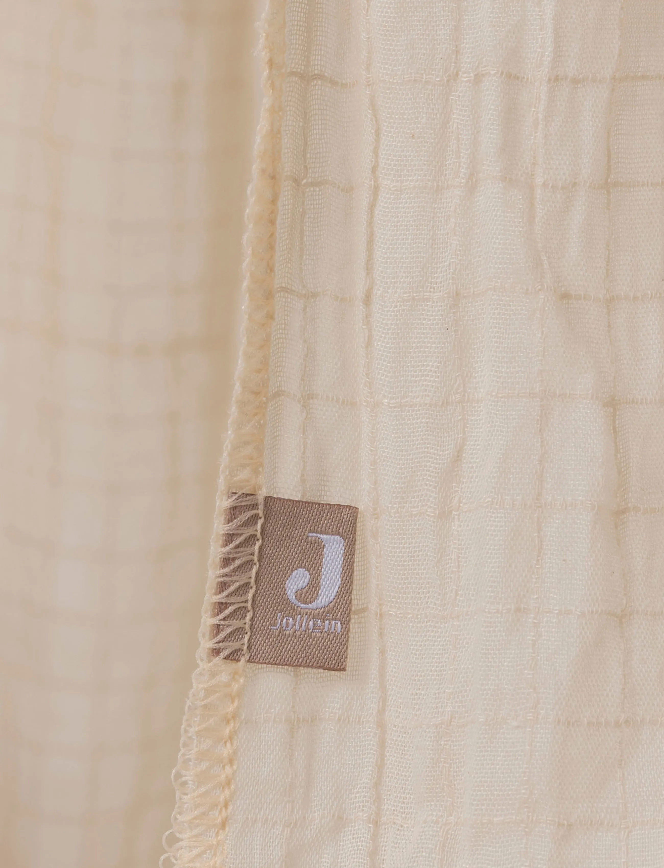 Jollein - Veil Vintage - Cosy Check - sänghimmel - sand - 3