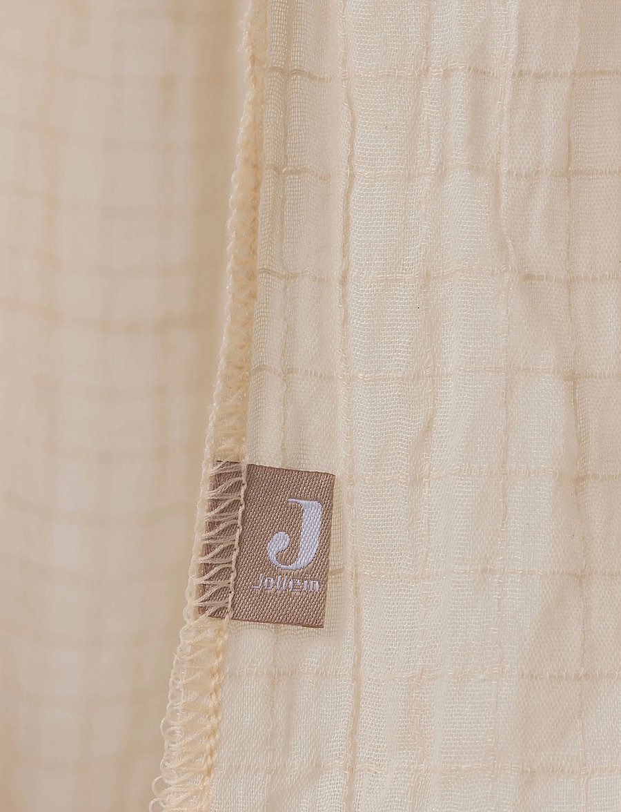 Jollein - Veil Vintage - Cosy Check - sänghimmel - sand - 3