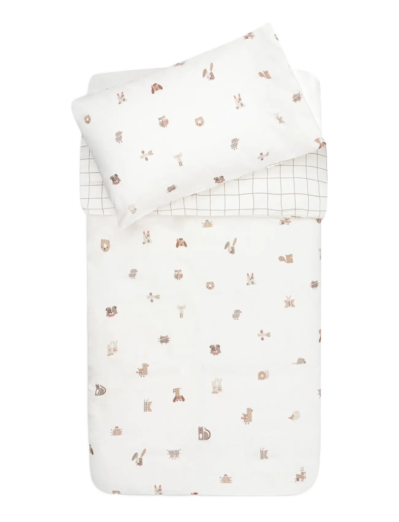 Jollein Duvet Cover Set - Jollein - ANIMAL FRIENDS / cream