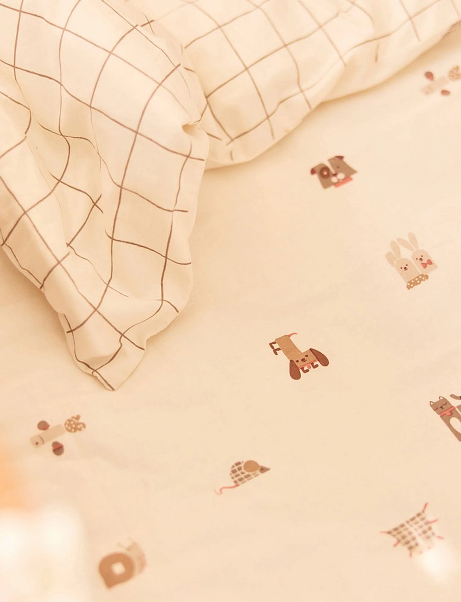 Jollein - Duvet Cover Set - bettwäsche-set - animal friends - 0