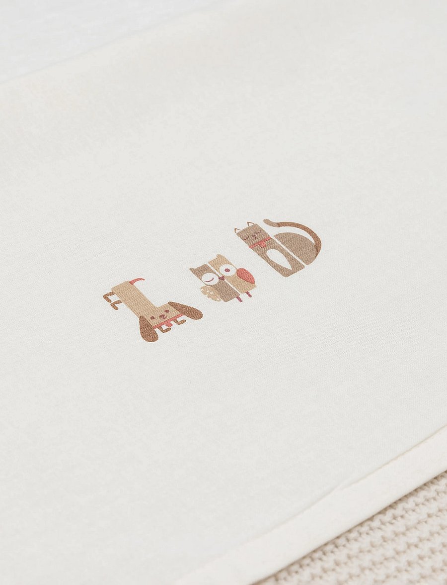 Jollein - Sheet - bettlaken - animal friends - 1