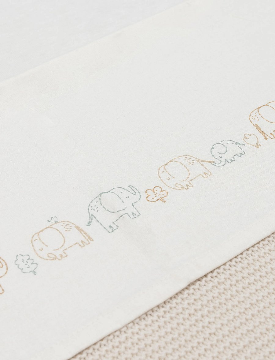 Jollein - Sheet - bettlaken - elephant tales - 1