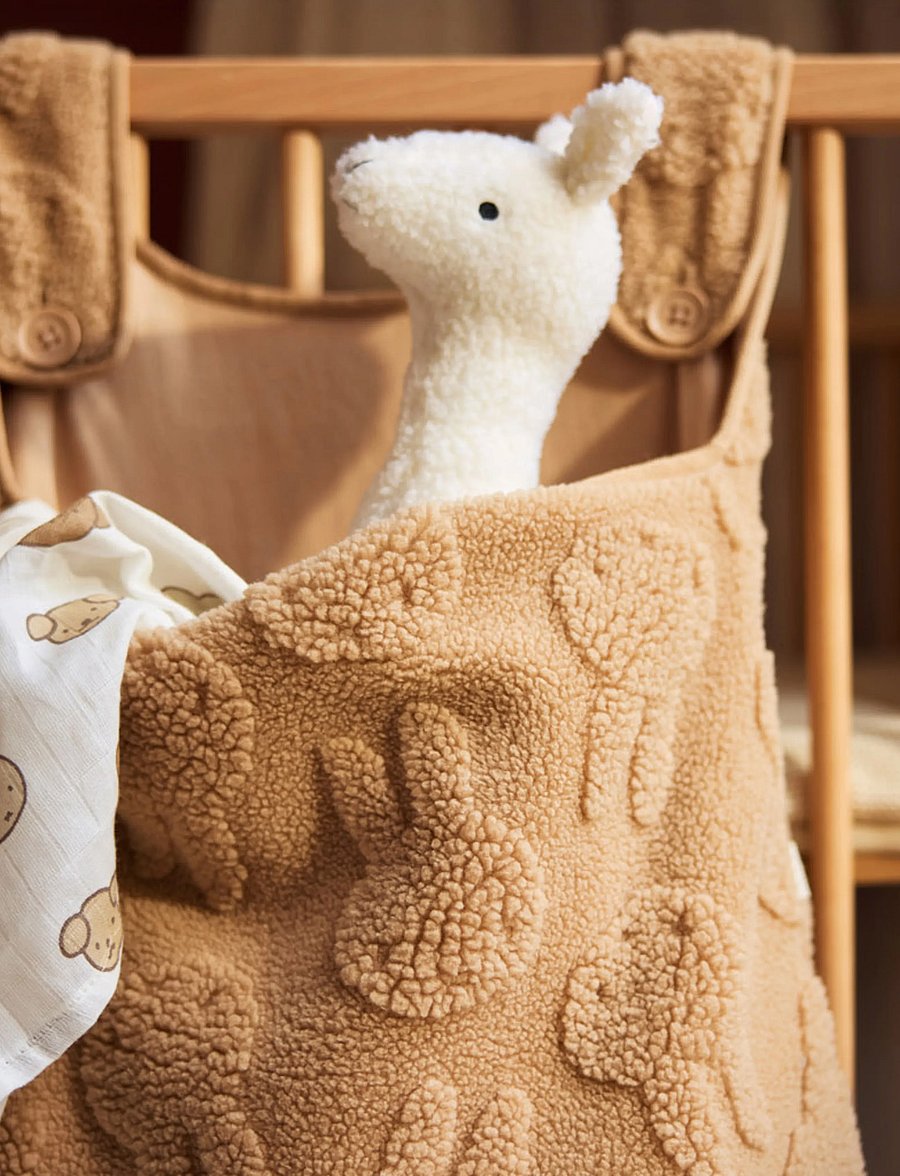Jollein - Playpen Storage Bag Jacquard - spjälsängsförvaring - biscuit - 0