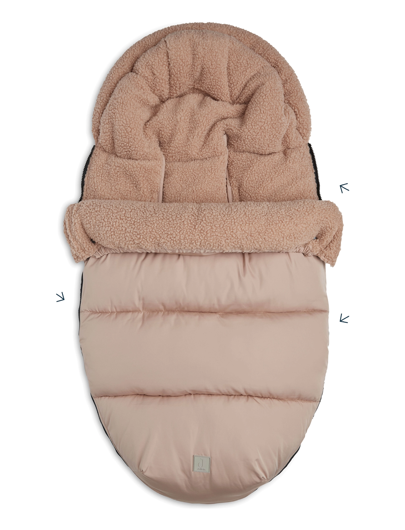 Jollein - Footmuff buggy/stroller - Puffed - kinderwagen & zubehör - biscuit - 4