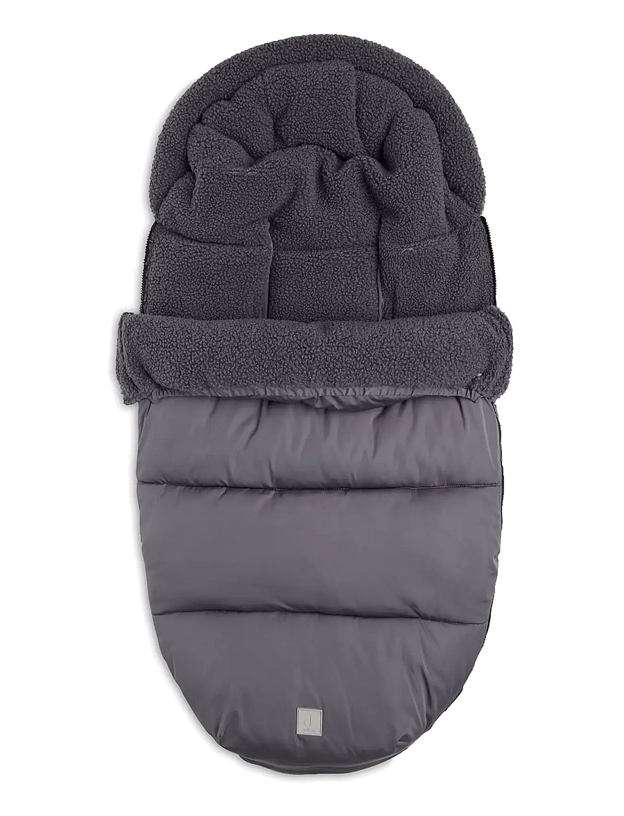 Jollein - Footmuff buggy/stroller - Embossed - barnvagnar & tillbehör - grey - 1