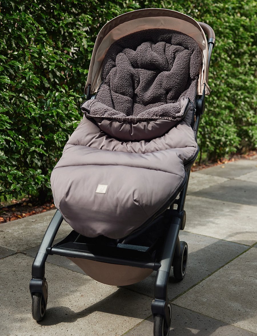 Jollein - Footmuff buggy/stroller - Embossed - barnvagnar & tillbehör - grey - 0