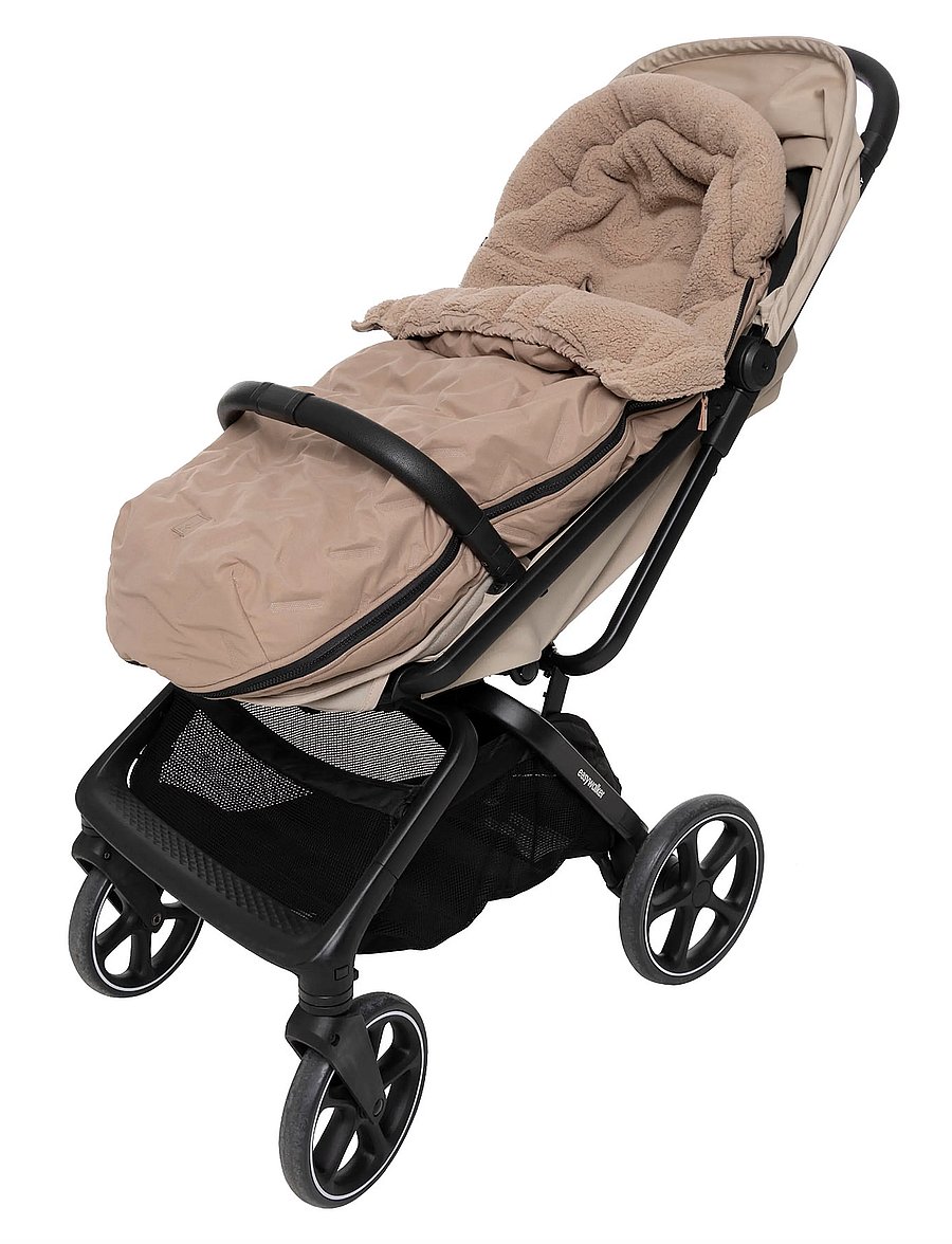 Jollein - Footmuff buggy/stroller - Puffed - milky coffee - 0