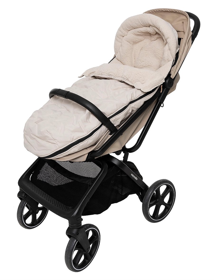 Jollein - Footmuff buggy/stroller - Embossed - barnvagnar & tillbehör - sand - 0