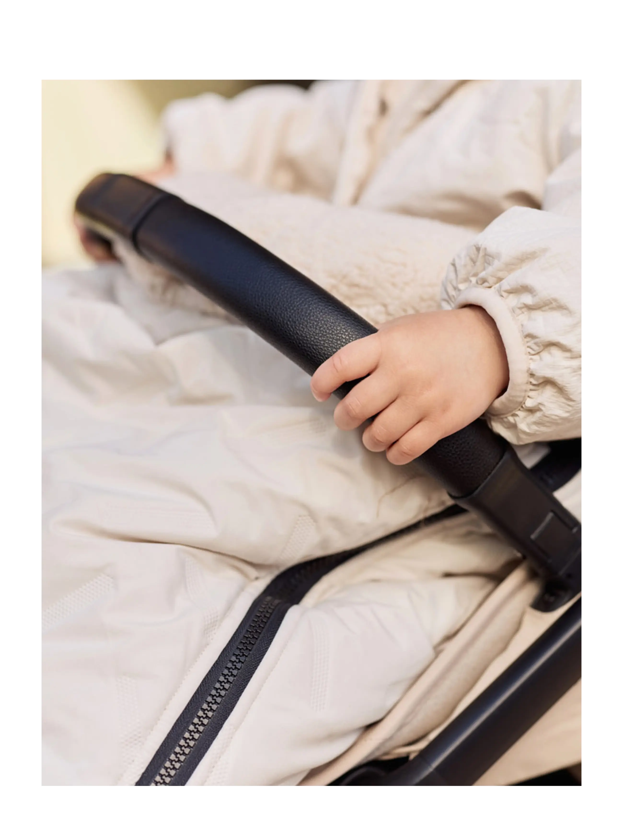 Jollein - Footmuff buggy/stroller - Embossed - barnvagnar & tillbehör - sand - 4