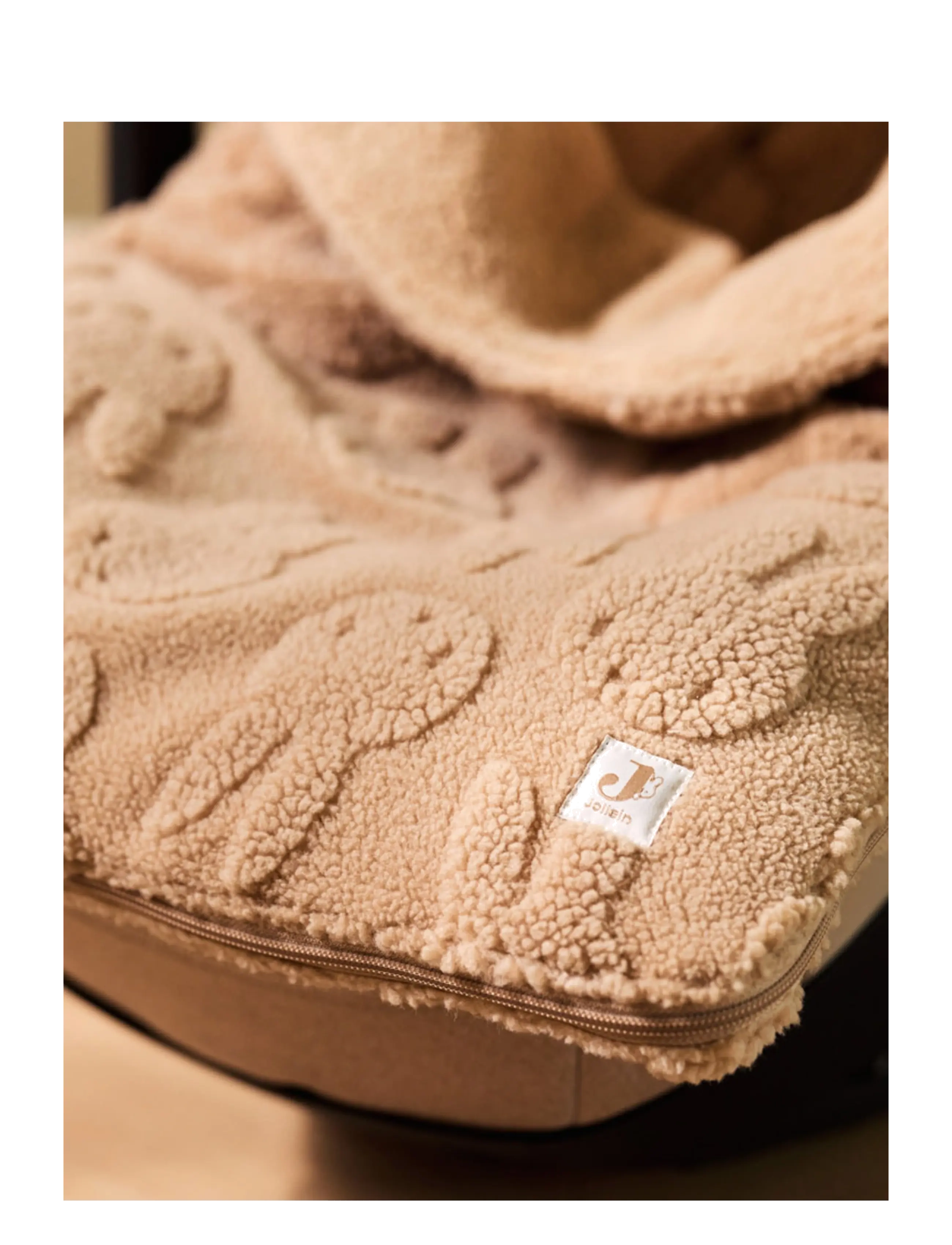Jollein - Footmuff group 0+ 3/5 points - Cloudy Rib - kinderwagen & zubehör - biscuit - 3