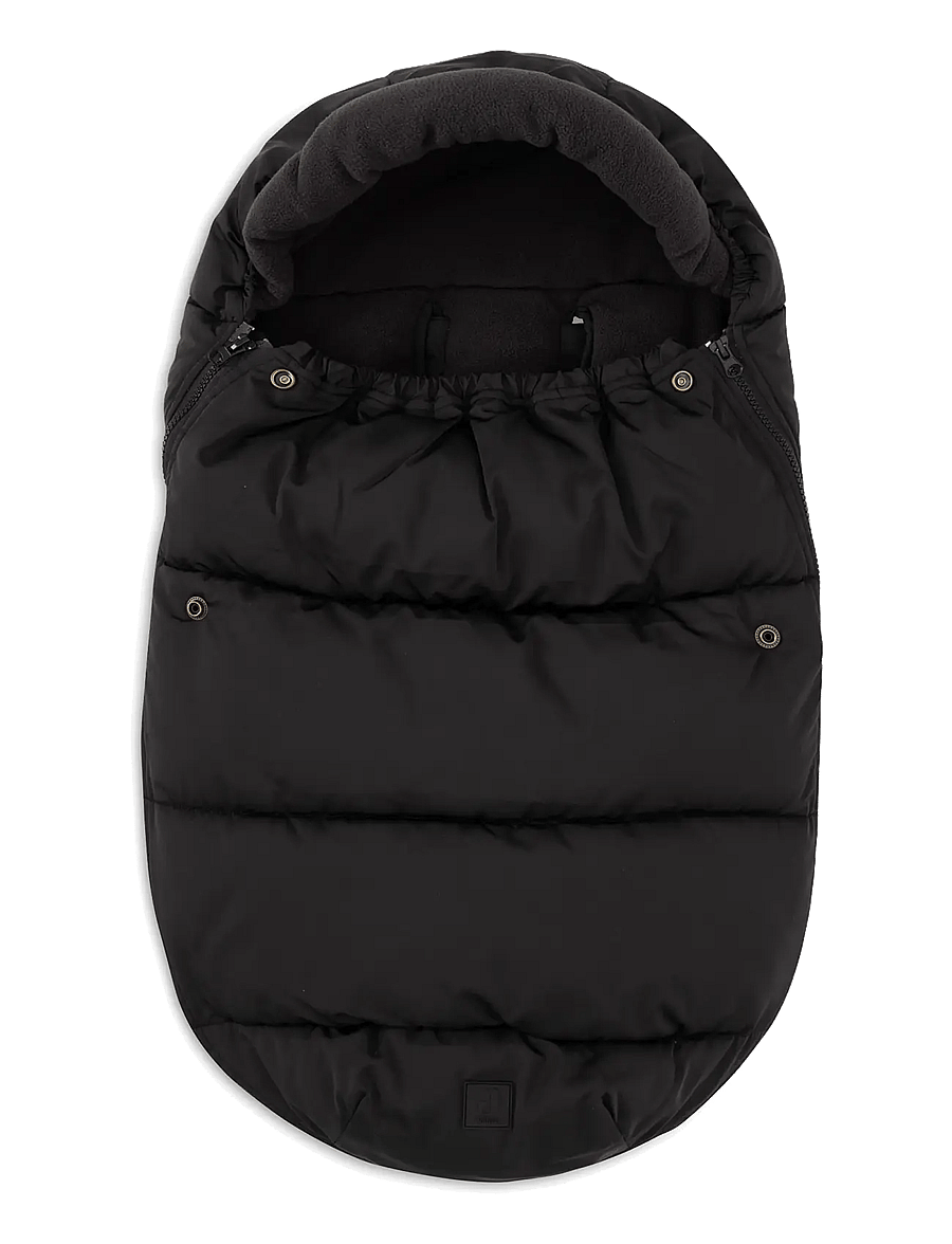 Jollein - Footmuff group 0+ 3/5 points - Cloudy Rib - black - 5