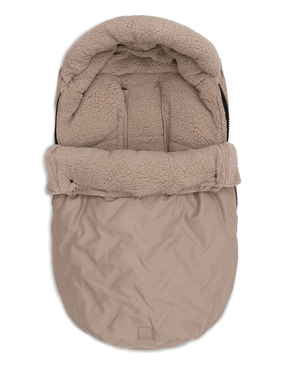 Jollein - Footmuff group 0+ 3/5 points - Puffed - barnvagnar & tillbehör - milky coffee - 1