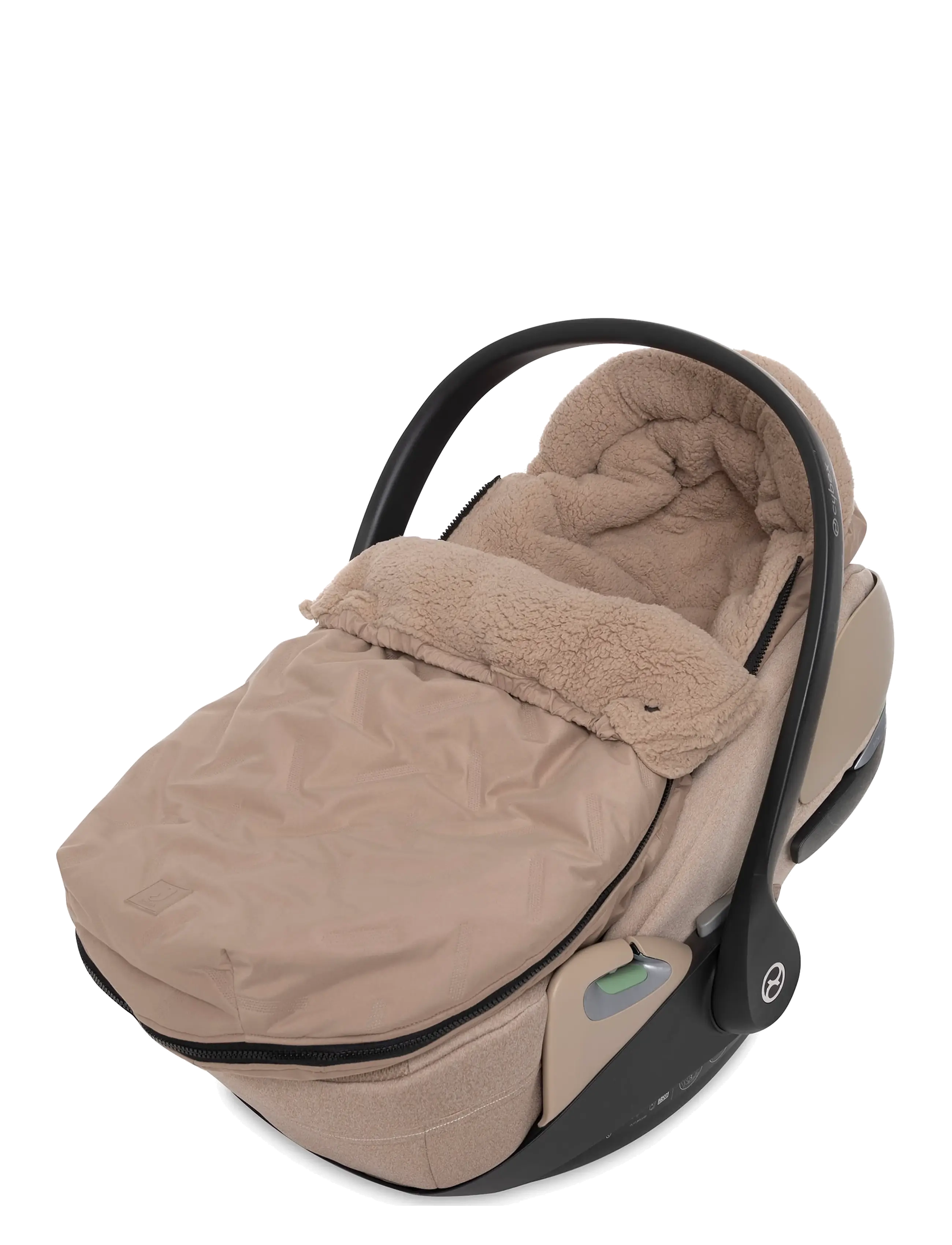 Jollein - Footmuff group 0+ 3/5 points - Puffed - barnvagnar & tillbehör - milky coffee - 3