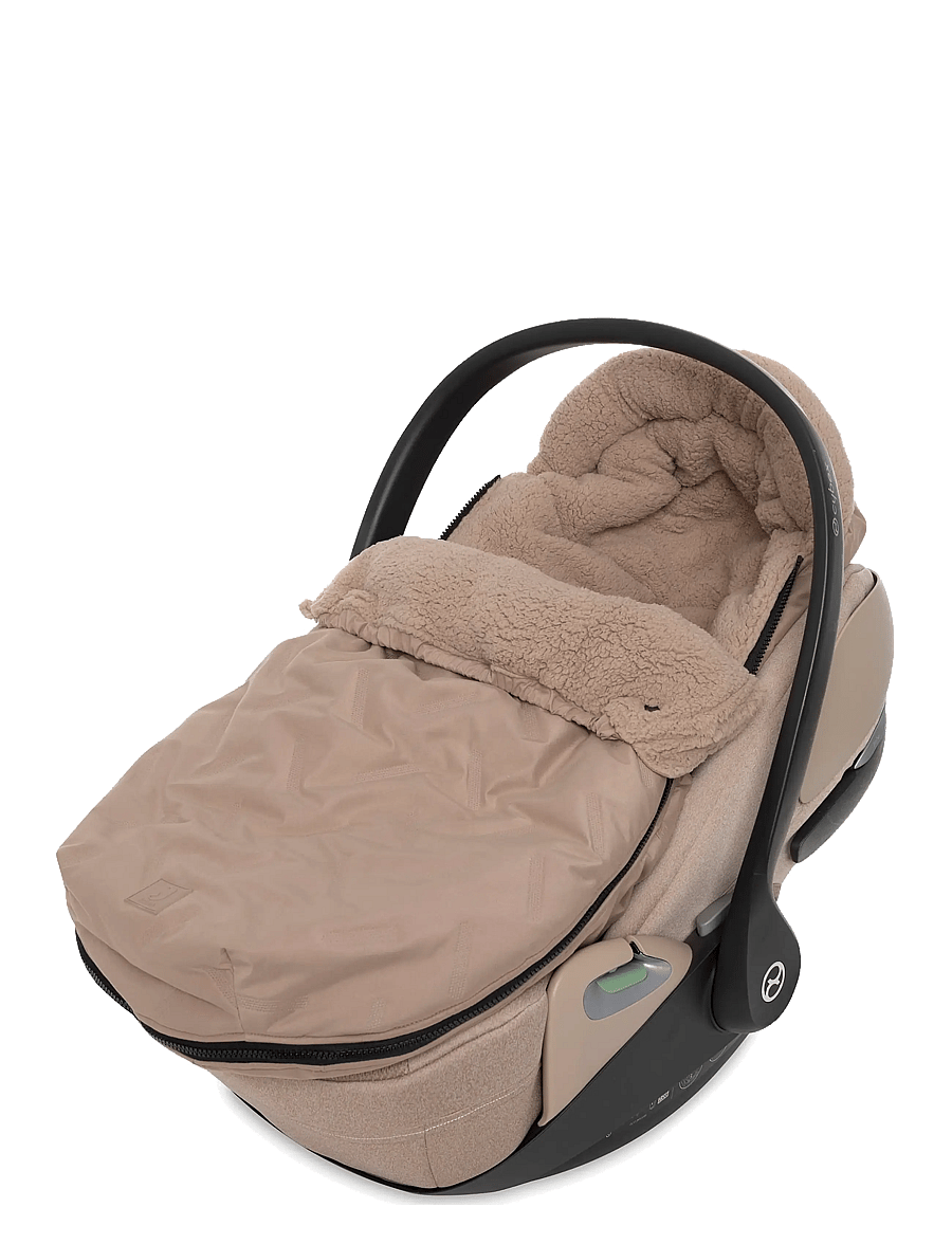Jollein - Footmuff group 0+ 3/5 points - Puffed - barnvagnar & tillbehör - milky coffee - 3
