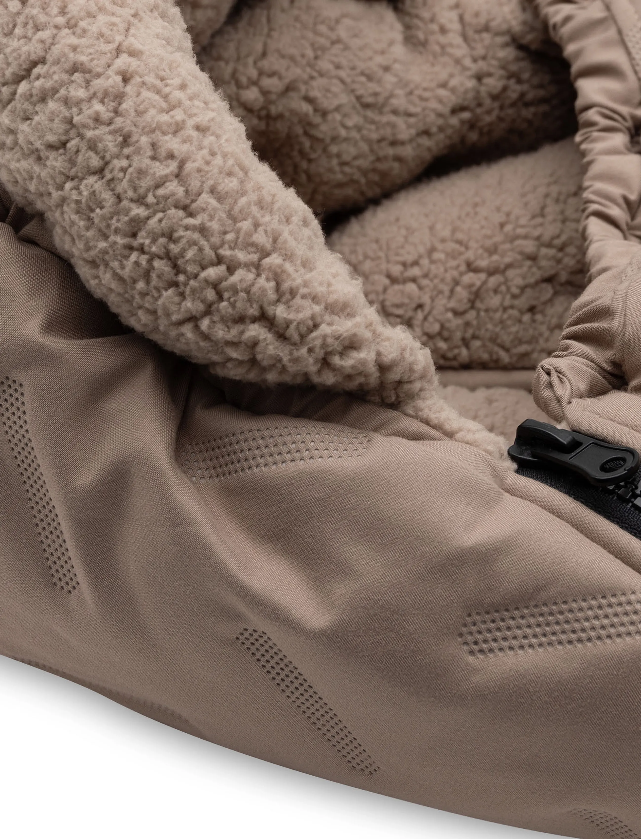 Jollein - Footmuff group 0+ 3/5 points - Puffed - barnvagnar & tillbehör - milky coffee - 5