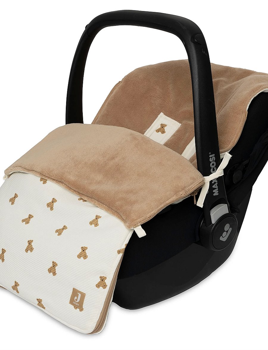 Jollein - Footmuff group 0+ 3/5 points - Puffed - barnvagnar & tillbehör - mini teddy bear - 0