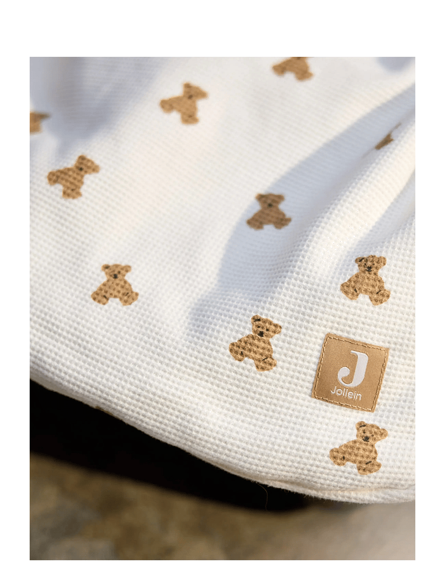Jollein - Footmuff group 0+ 3/5 points - Puffed - barnvagnar & tillbehör - mini teddy bear - 3