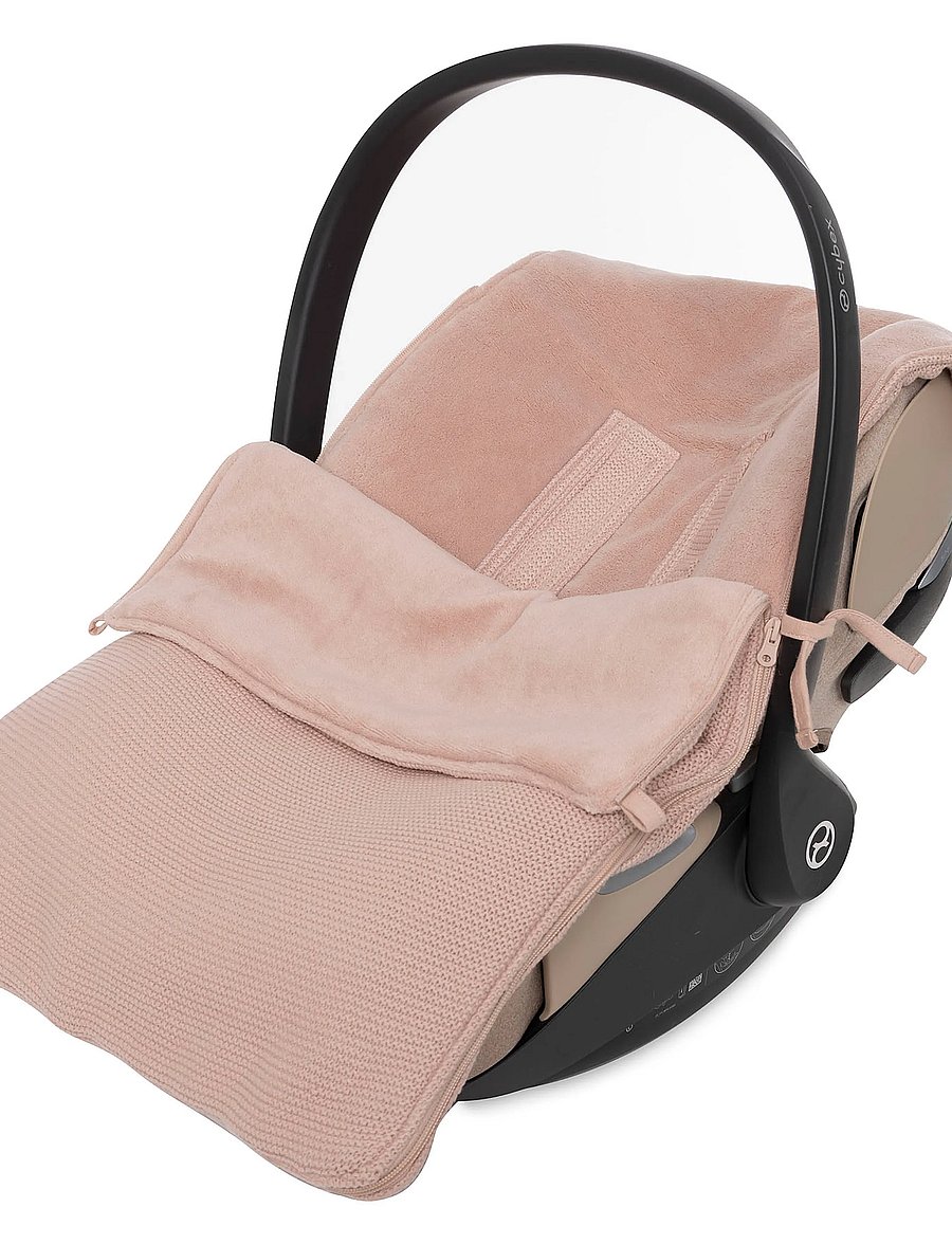 Jollein - Footmuff group 0+ 3/5 points - Cloudy Rib - kinderwagen & zubehör - wild rose - 0