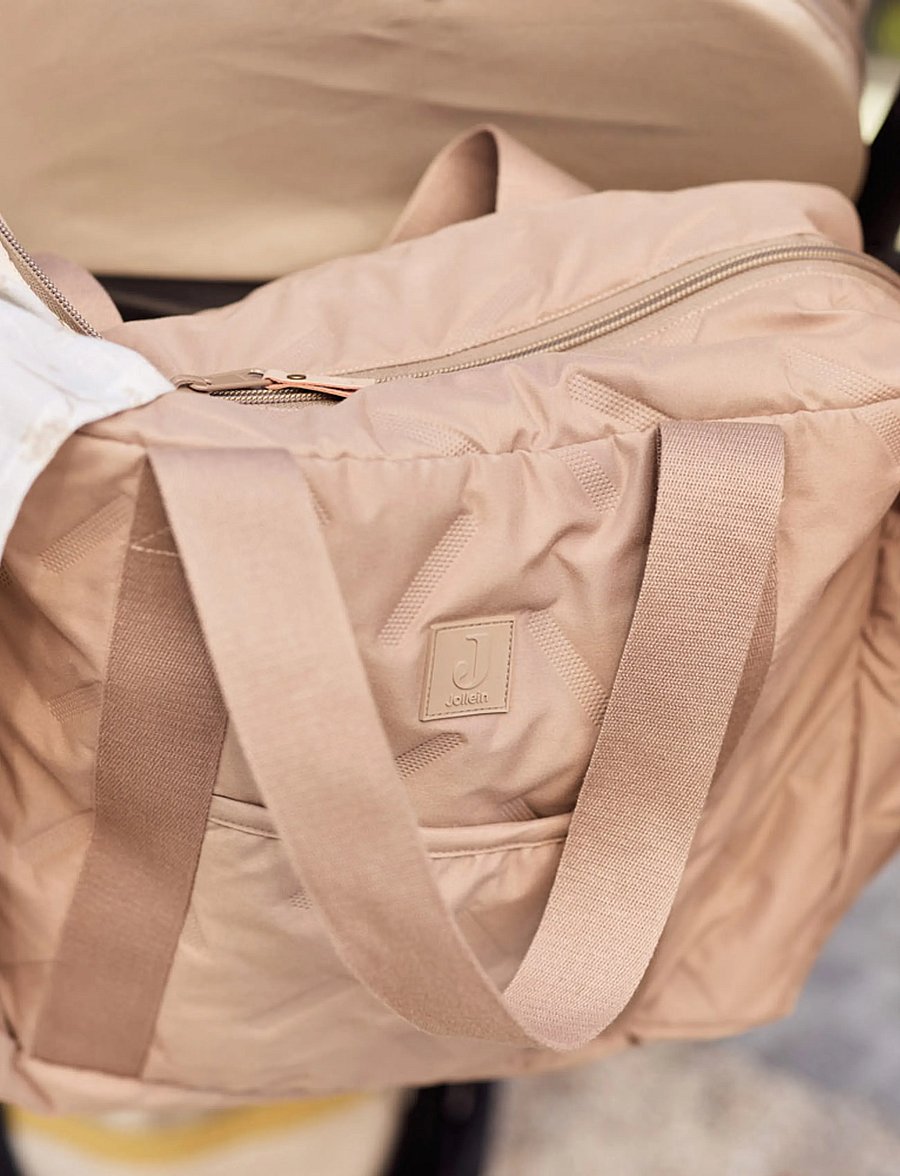 Jollein - Diaper Bag - Embossed - skötväskor - milky coffee - 0
