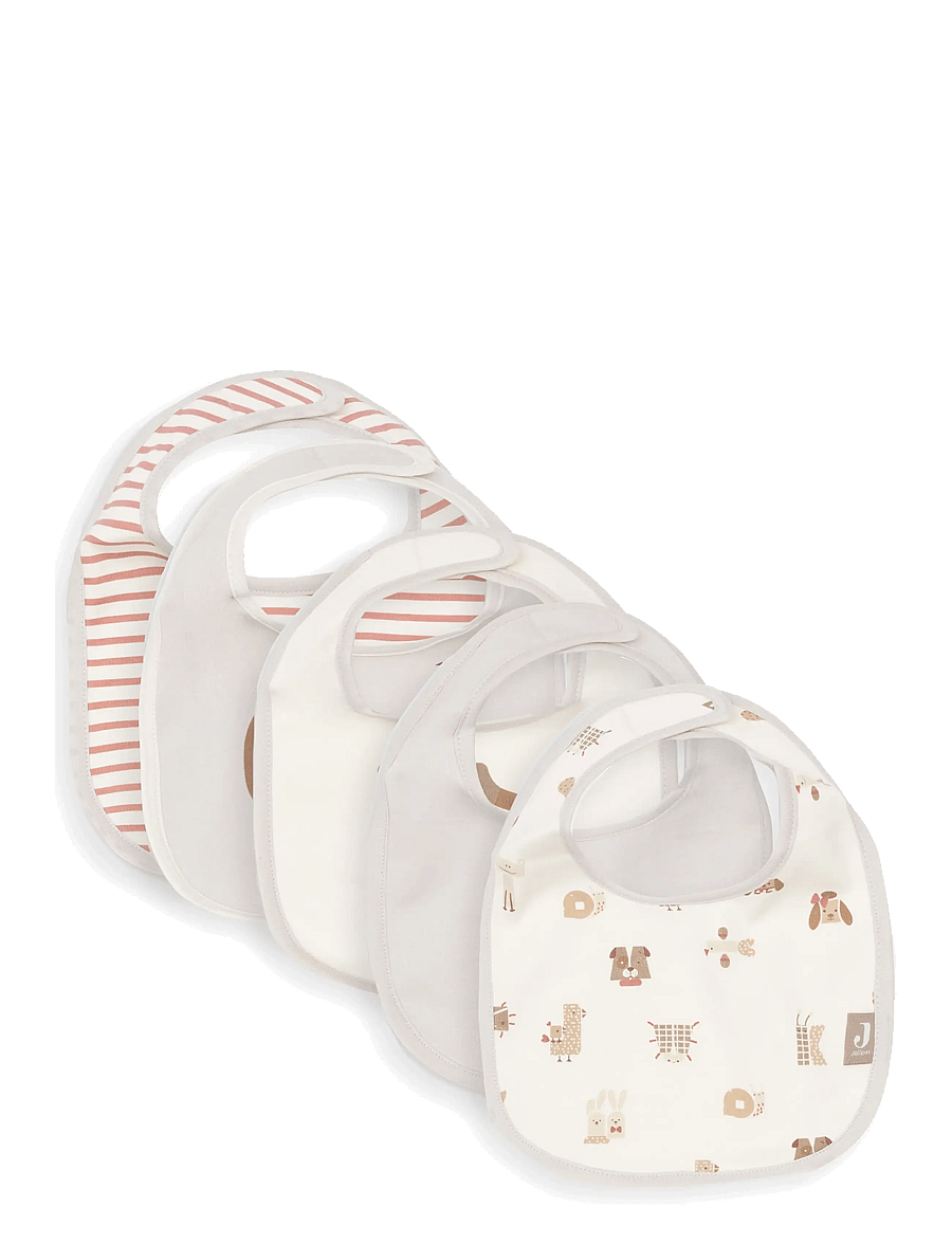 Jollein - Bib Jersey Waterproof - 5 Pack - Ärmellose lätzchen - animal friends - 0