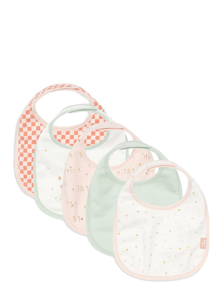 Jollein - Bib Jersey Waterproof - 5 Pack - Ärmlösa haklappar - pretty picnic - 1