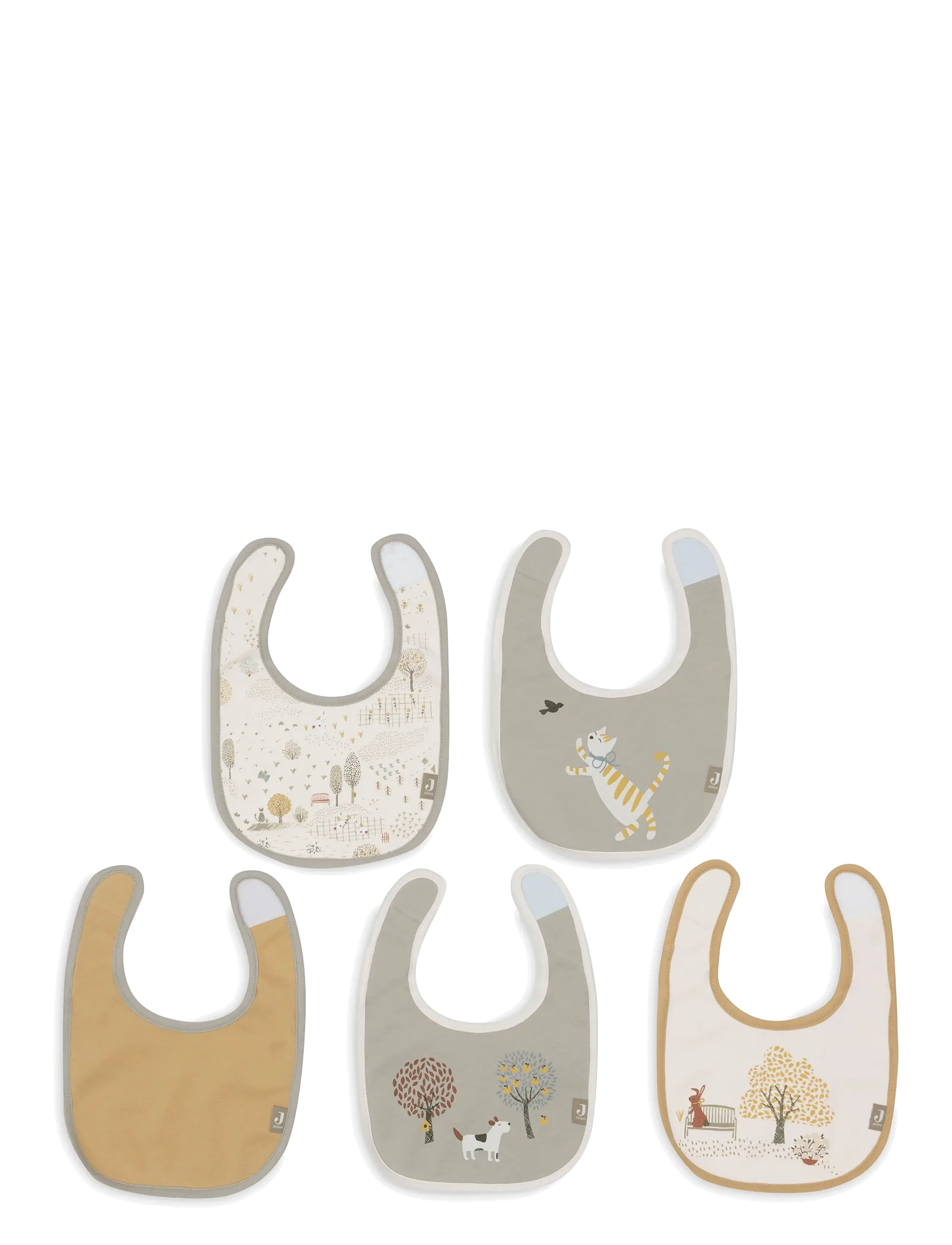 Jollein - Bib Jersey Waterproof - 5 Pack - tiny park - 1