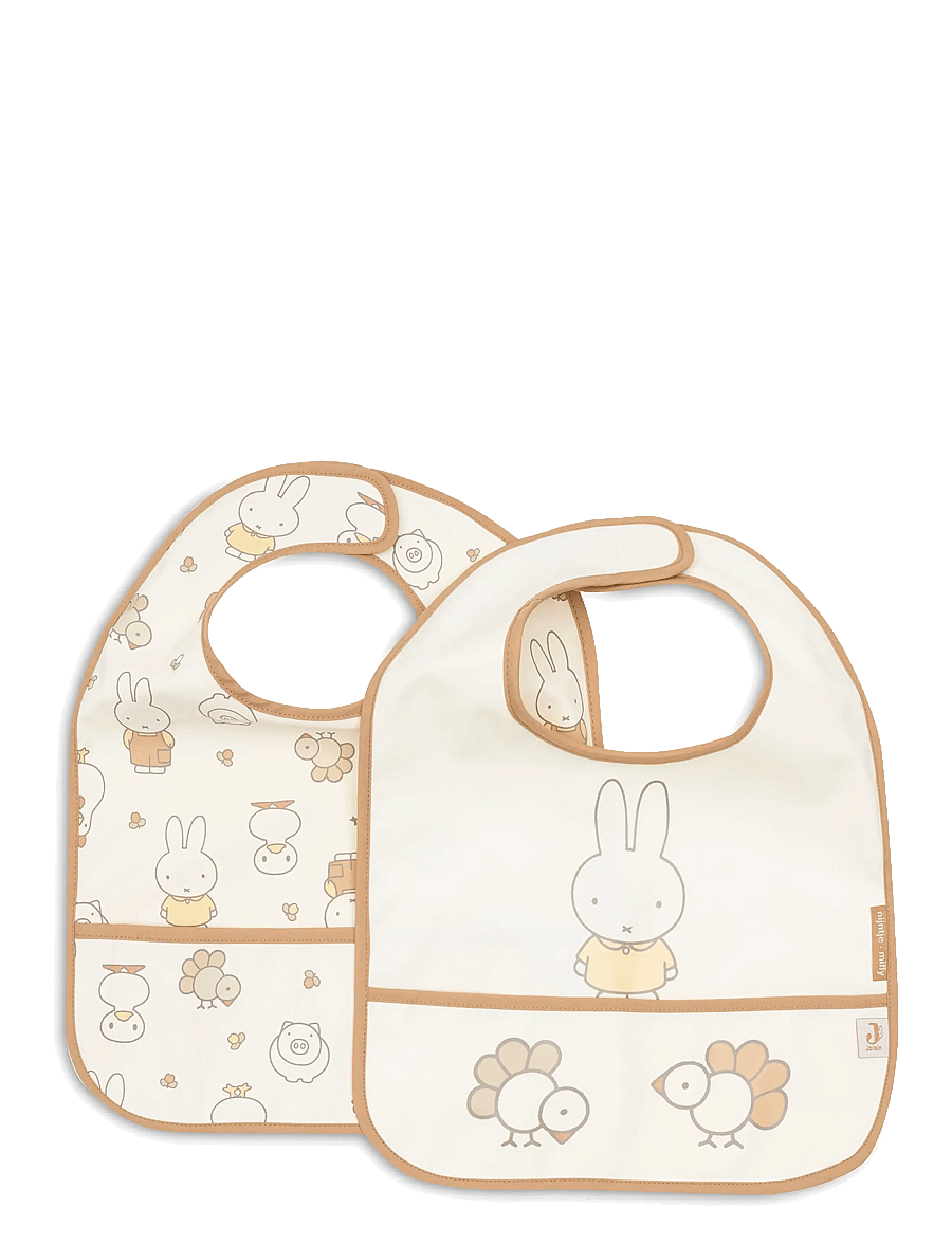 Jollein - Bib Waterproof - 2 Pack - Ärmellose lätzchen - miffy family farm - 0