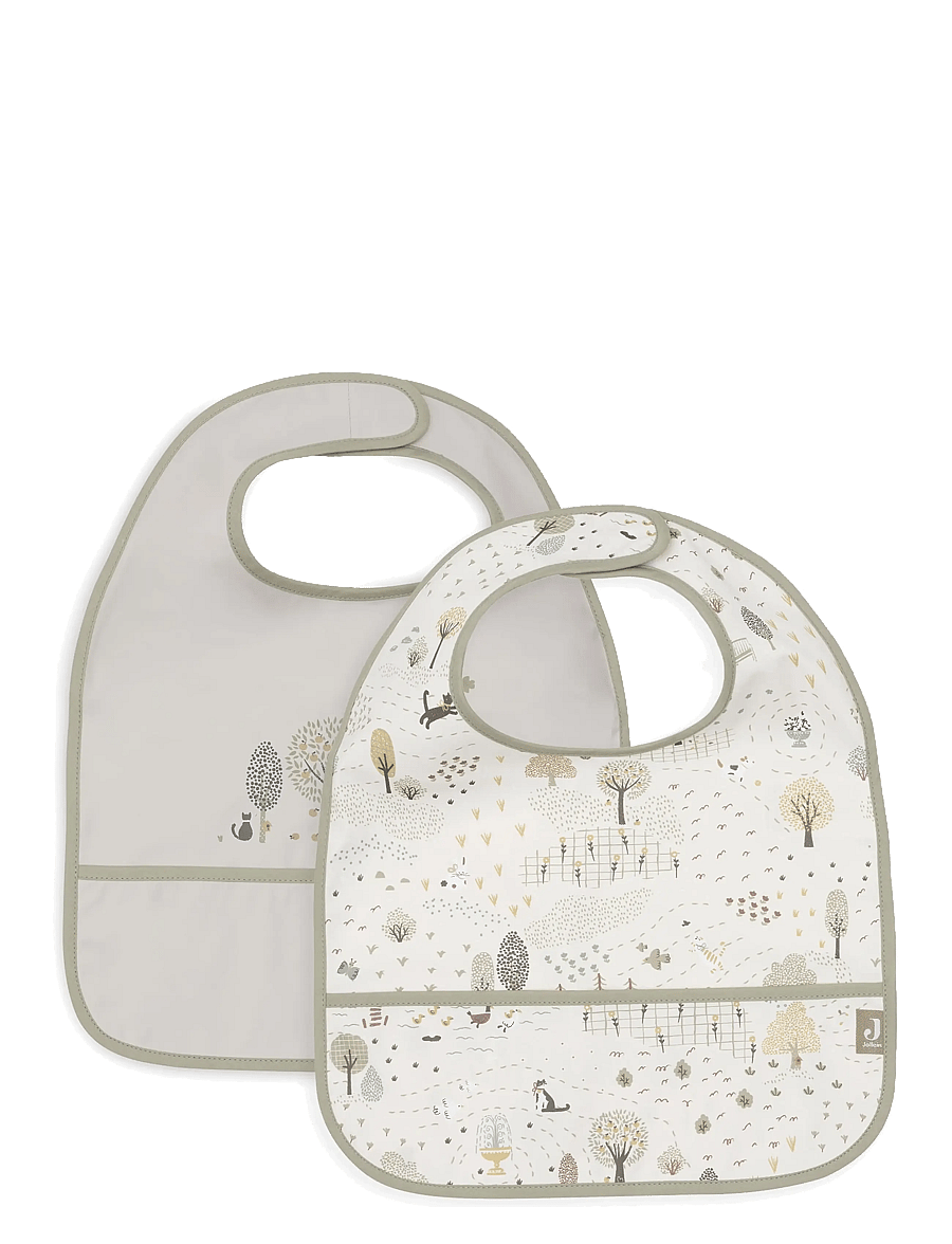 Jollein - Bib Waterproof - 2 Pack - tiny park - 0