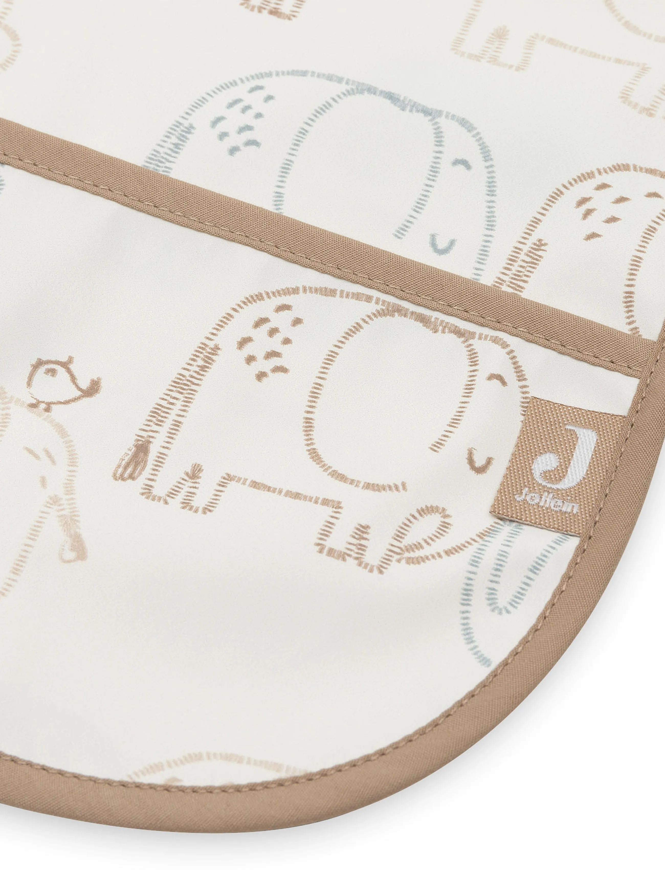 Jollein - Bib Waterproof with Sleeves - Śliniak z długim rękawkiem - elephant tales - 3