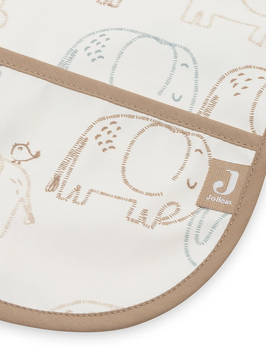 Jollein - Bib Waterproof with Sleeves - Śliniak z długim rękawkiem - elephant tales - 3