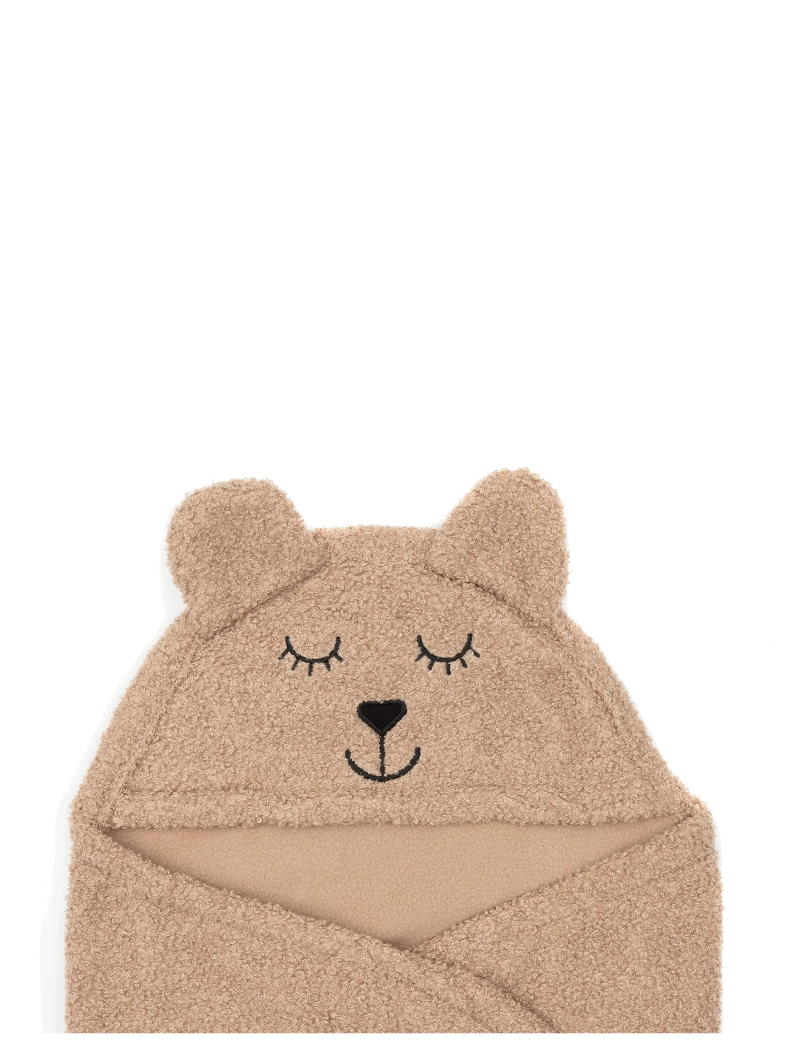 Jollein - Wrap Blanket - Bear Boucle - biscuit - 5