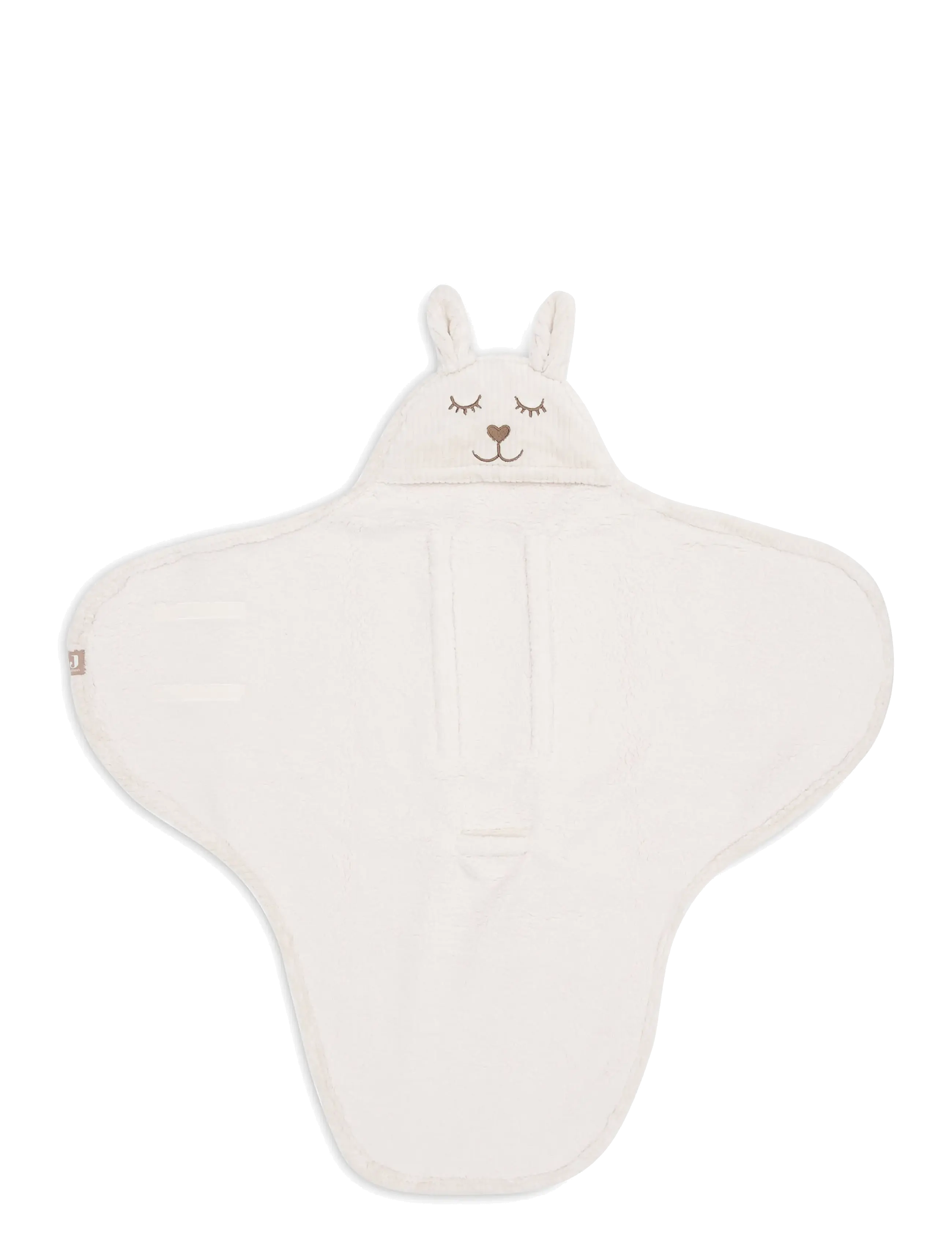 Jollein Wrap Blanket - Bunny - Cloudy Rib - Jollein - OATMEAL / cream