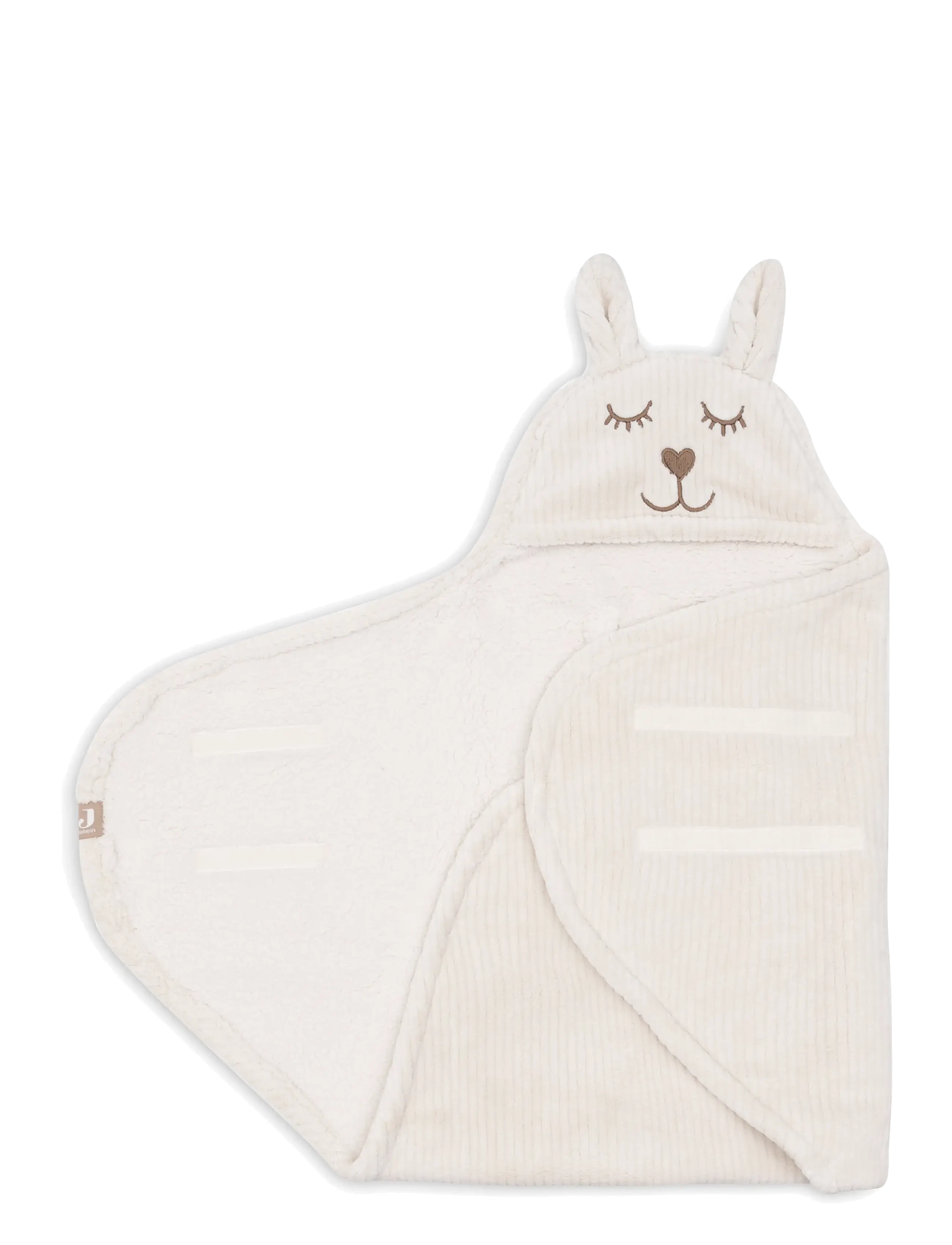 Jollein - Wrap Blanket - Bunny - Cloudy Rib - oatmeal - 2