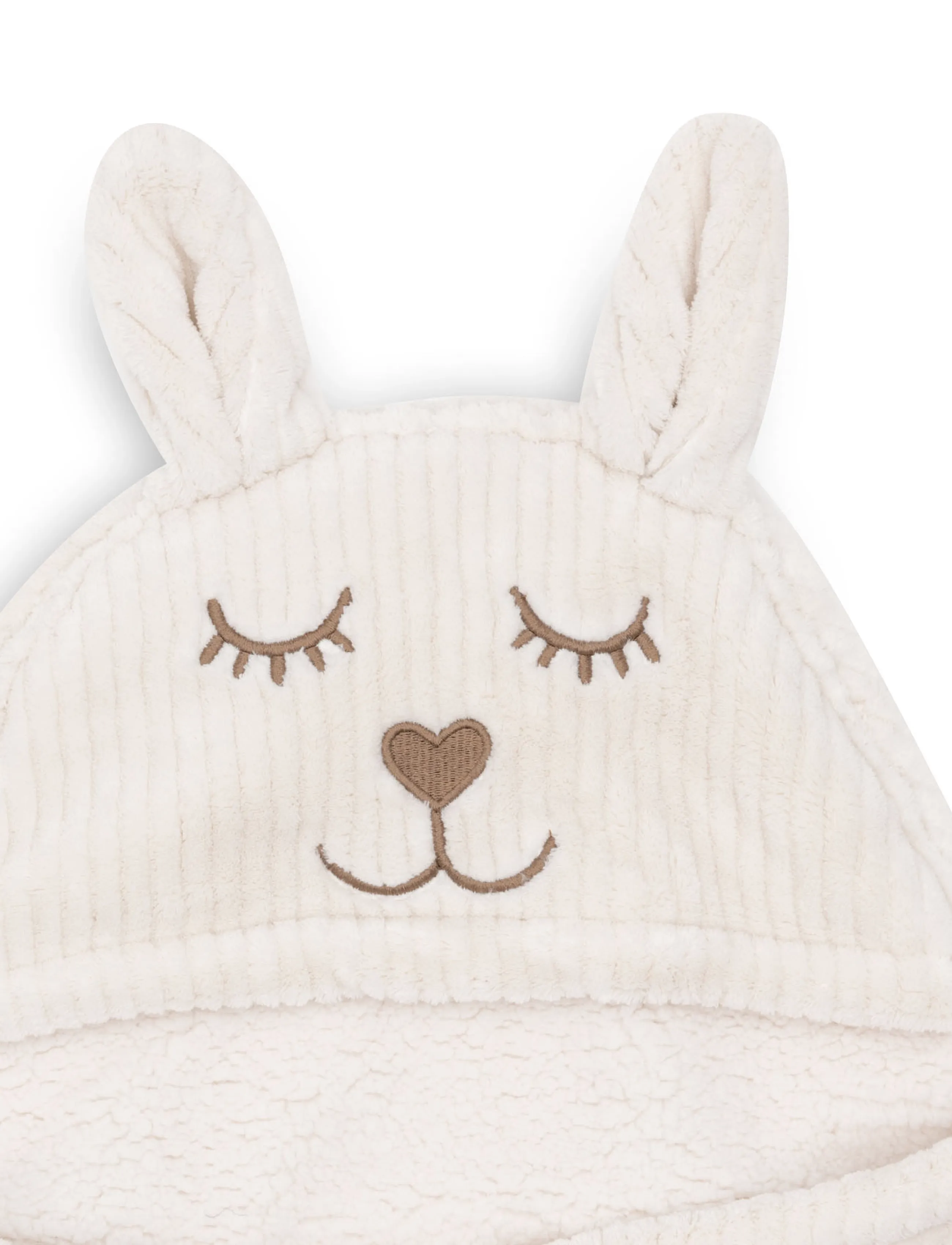 Jollein - Wrap Blanket - Bunny - Cloudy Rib - babydecken - oatmeal - 4