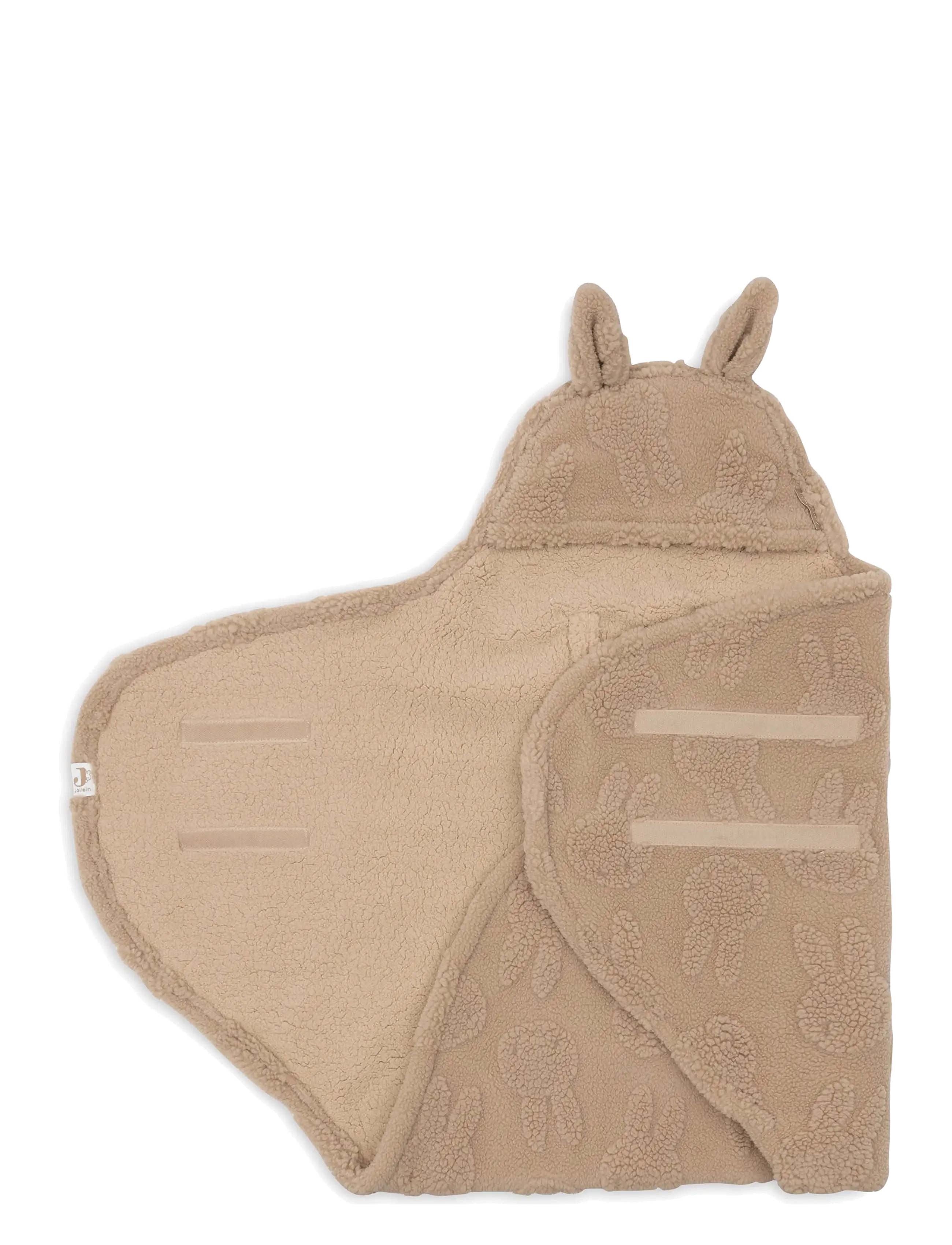 Jollein Wrap Blanket - Bunny - Cloudy Rib - Jollein - BISCUIT / beige