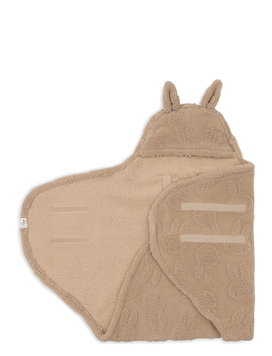 Jollein - Wrap Blanket - Bunny - Cloudy Rib - biscuit - 0